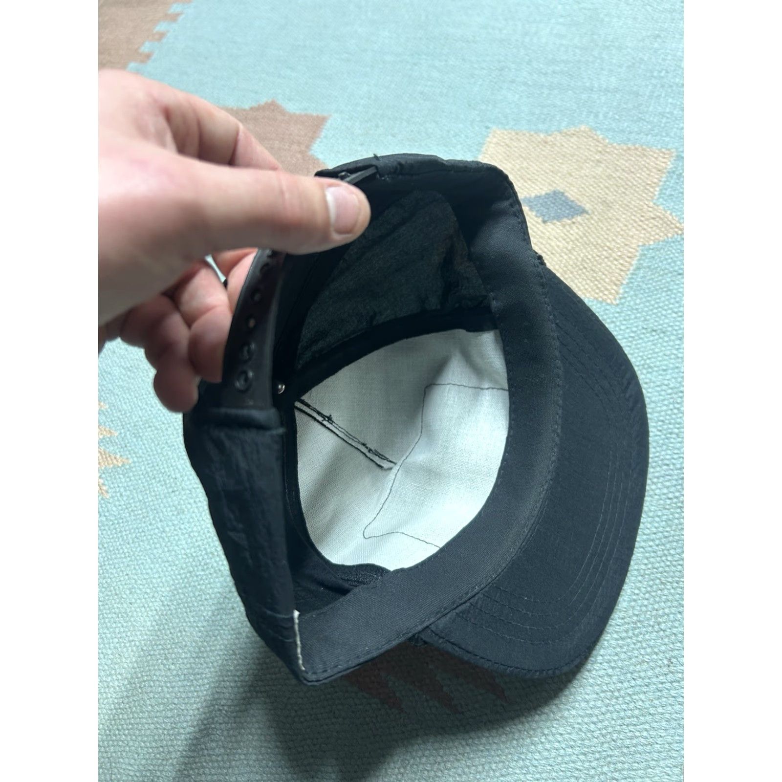 Vintage VINTAGE 80s 90s SnapBack hat cap D.O.W. Asphalt black yellow patch gold leaf Trucker Hat Adjustable Men 90s Mens Size ONE SIZE - 6 Thumbnail