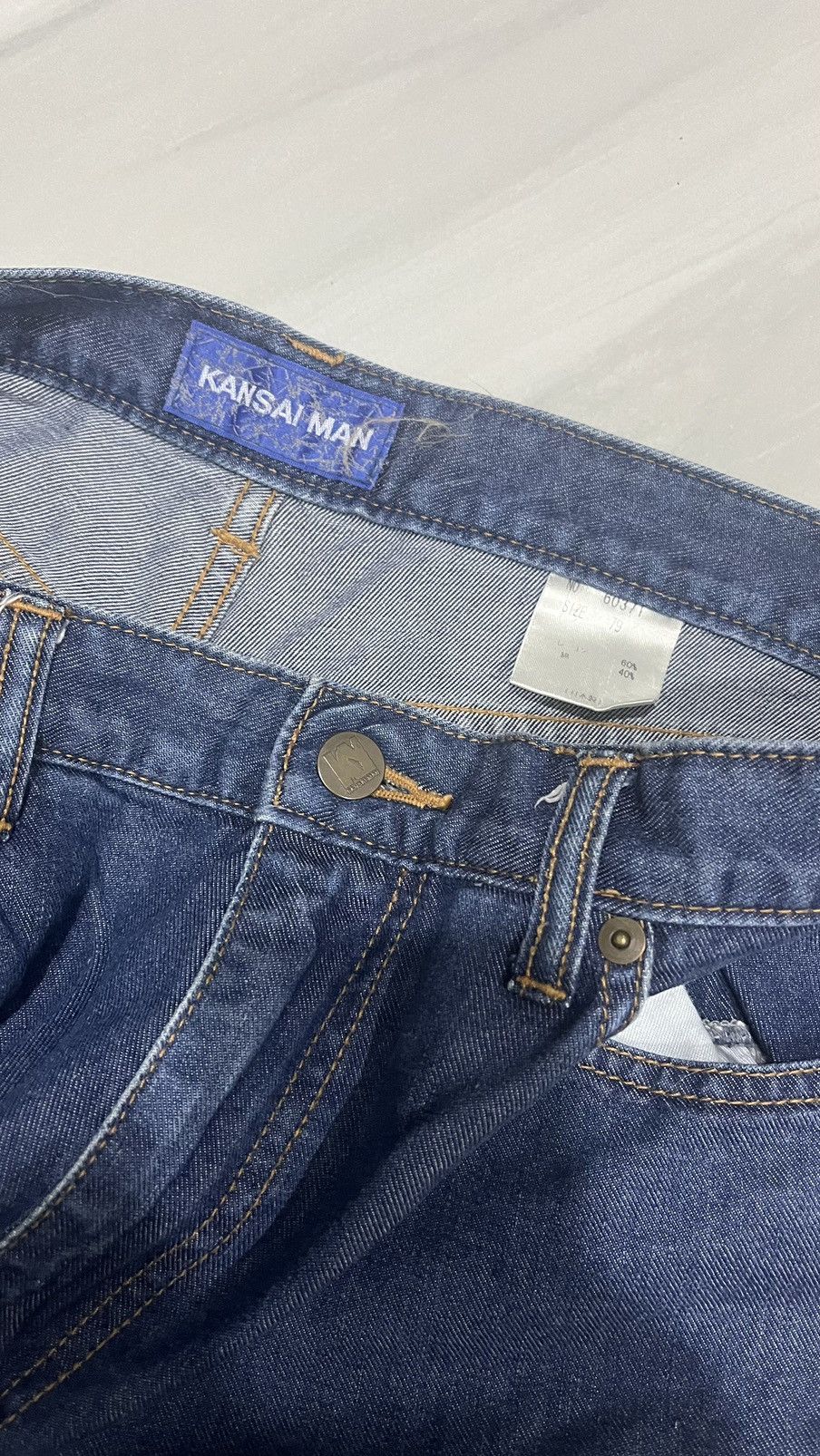 Japanese Brand Kansai man bird embroidery logo jeans Size US 30 / EU 46 - 3 Thumbnail