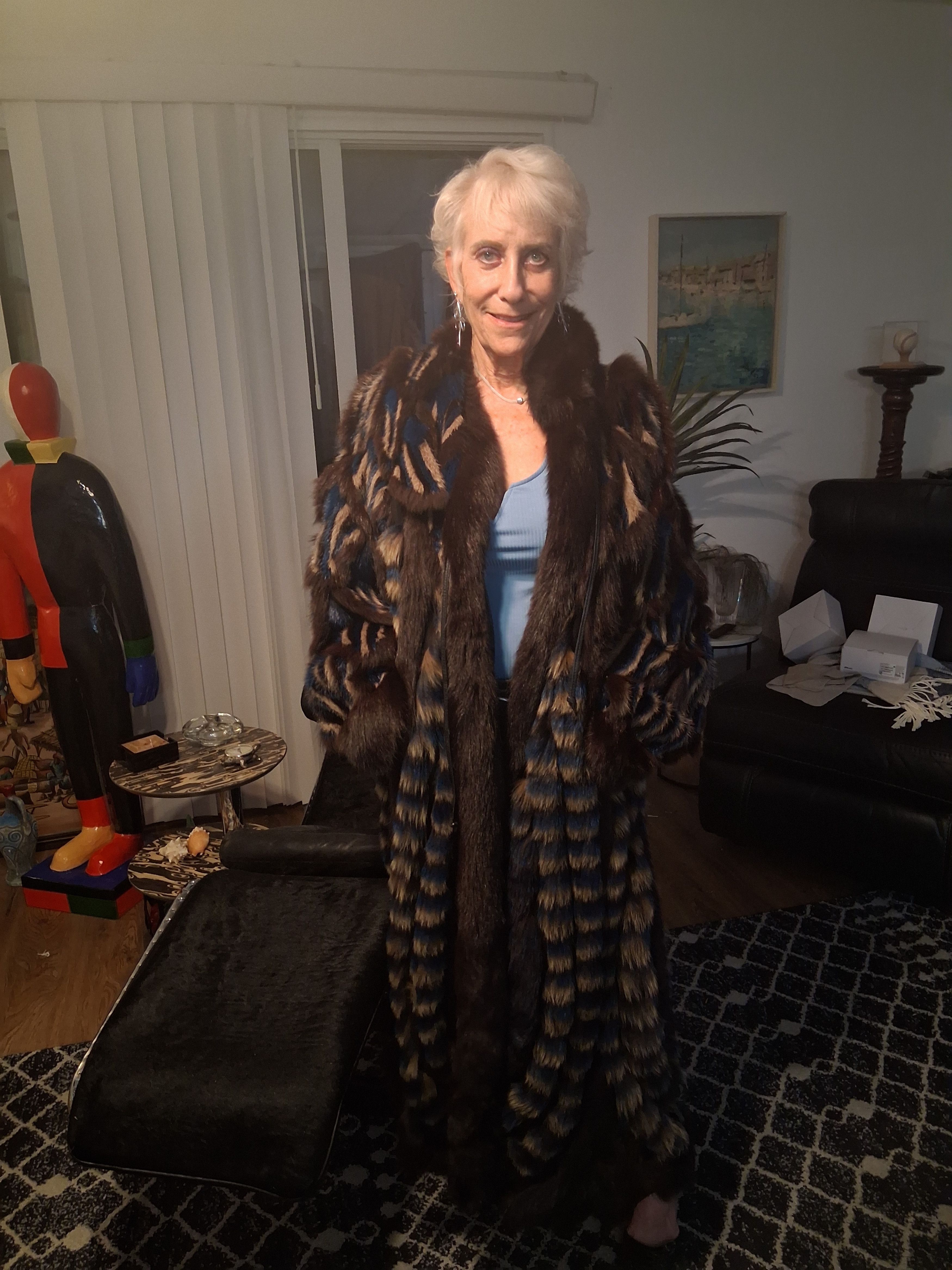 Other 1970s Grunstein Couture Mink & Raccoon Coat (70s, Finland) Size M / US 6-8 / IT 42-44 - 4 Thumbnail
