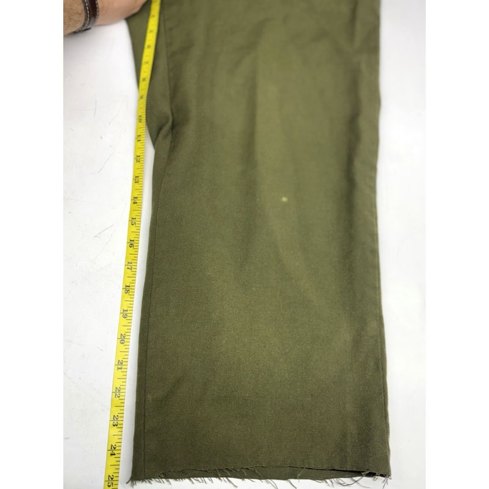 Vintage VINTAGE U.S. Army M-1951 Wool Field Trousers Green M Mens Pants Straight Leg 34in Inseam Size US 31 - 6 Thumbnail
