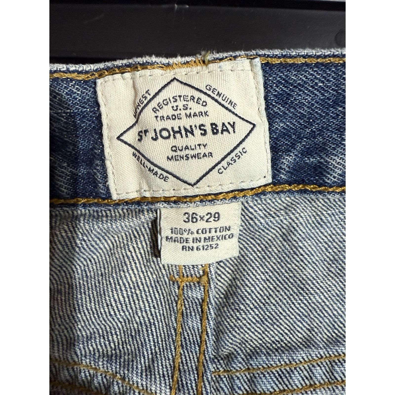 St. Johns Bay Vintage 90s Y2K Jeans Mens 36x29 Straight Leg Grunge Skater Size US 36 / EU 52 - 7 Thumbnail
