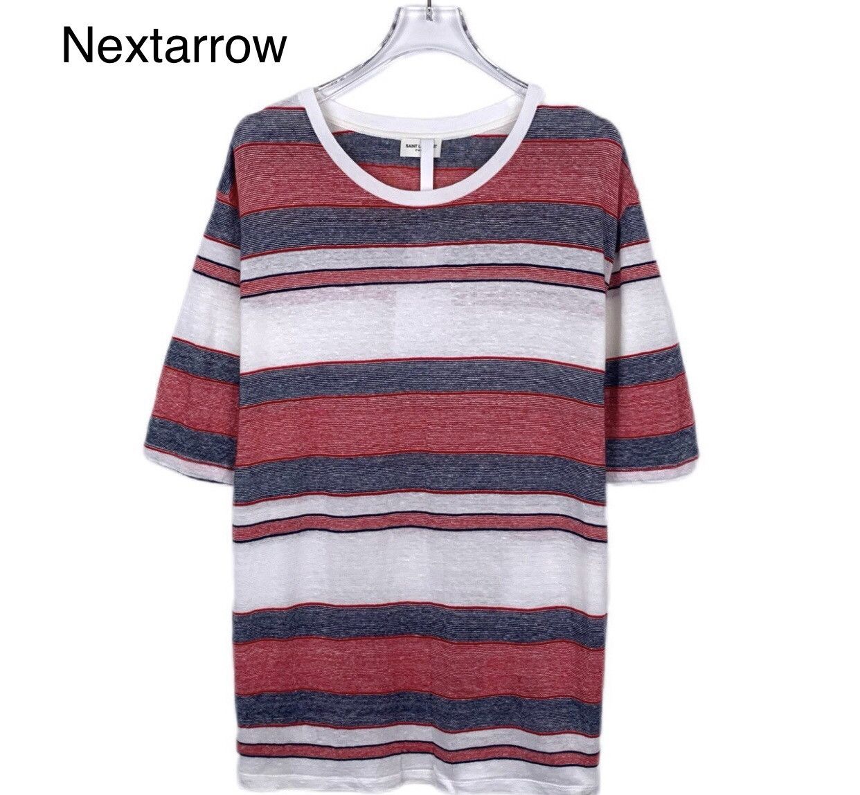 Saint Laurent Paris Saint Laurent SLP color blocked striped short sleevedT-shirt Size US XL / EU 56 / 4 - 1 Thumbnail