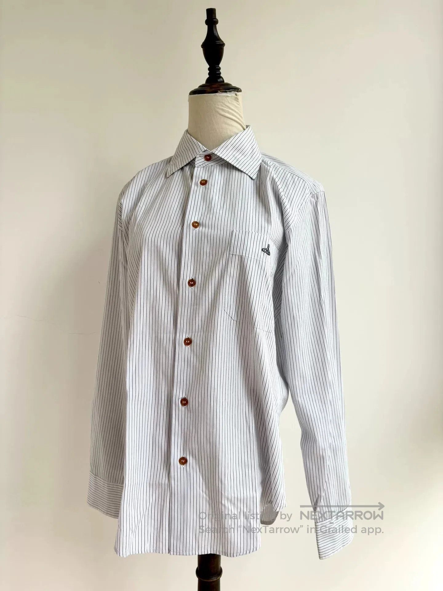 Vivienne Westwood vivienne westwood white striped shirt. Size XL / US 12-14 / IT 48-50 - 2 Thumbnail