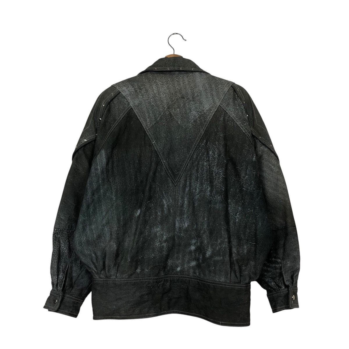 Japanese Brand 📌Vintage Leather Biker Jacket M.Mijayima Issey Miyake Size US M / EU 48-50 / 2 - 9 Thumbnail