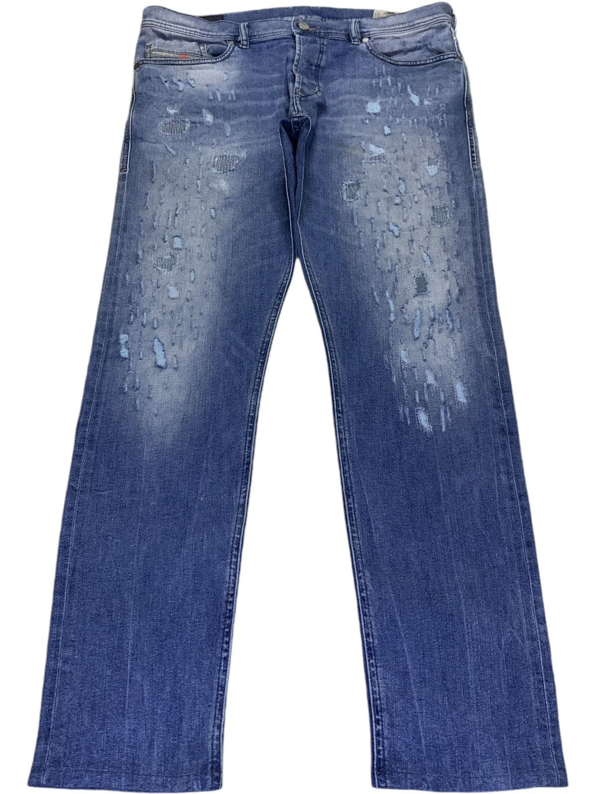 Diesel SALES🔥Vintage Diesel Patched Distressed Slim Fit Jeans Size US 35 - 1 Thumbnail