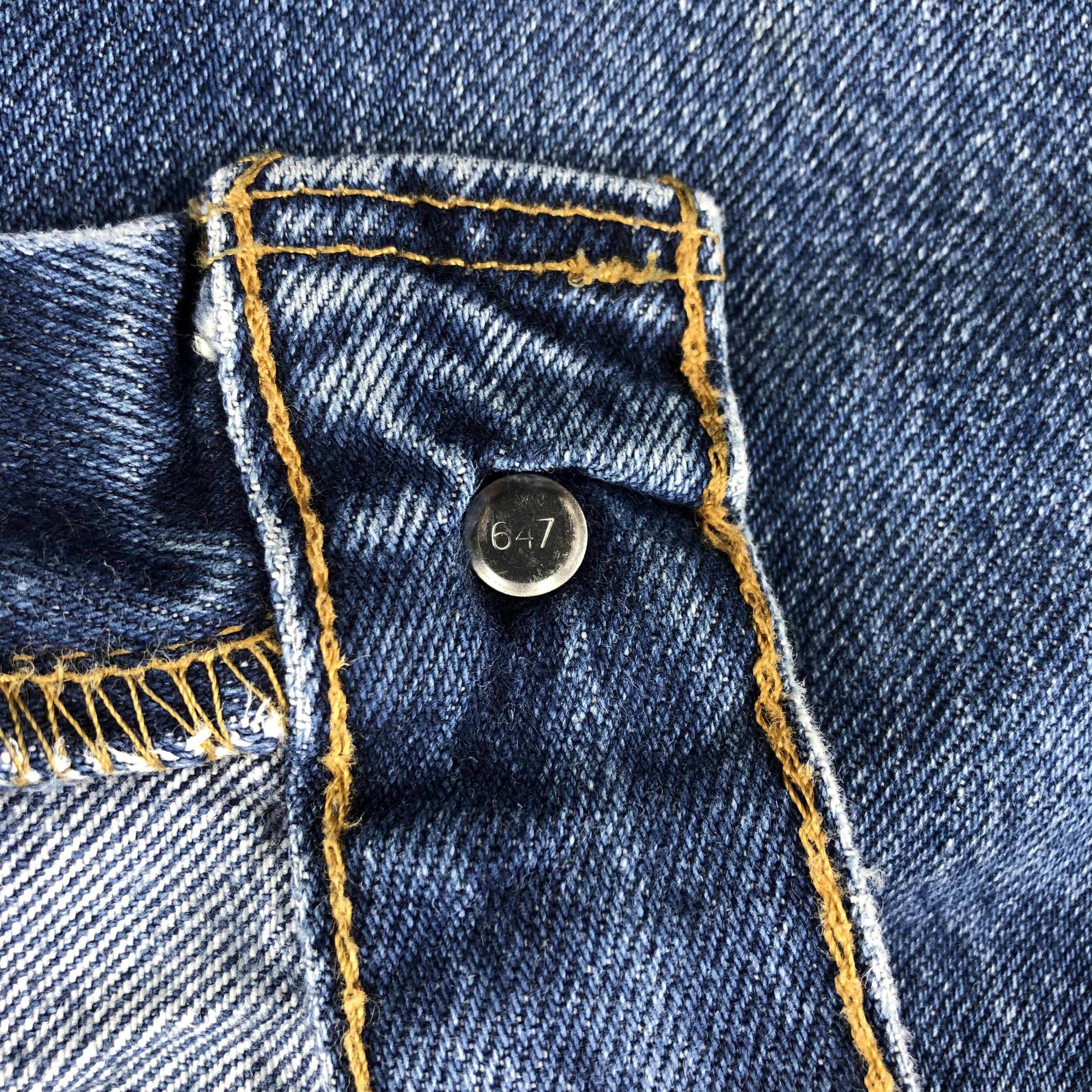 Levi's Vintage Levis 901 Jeans Blue Wash Denim KJ1103 Size US 37 - 11 Thumbnail