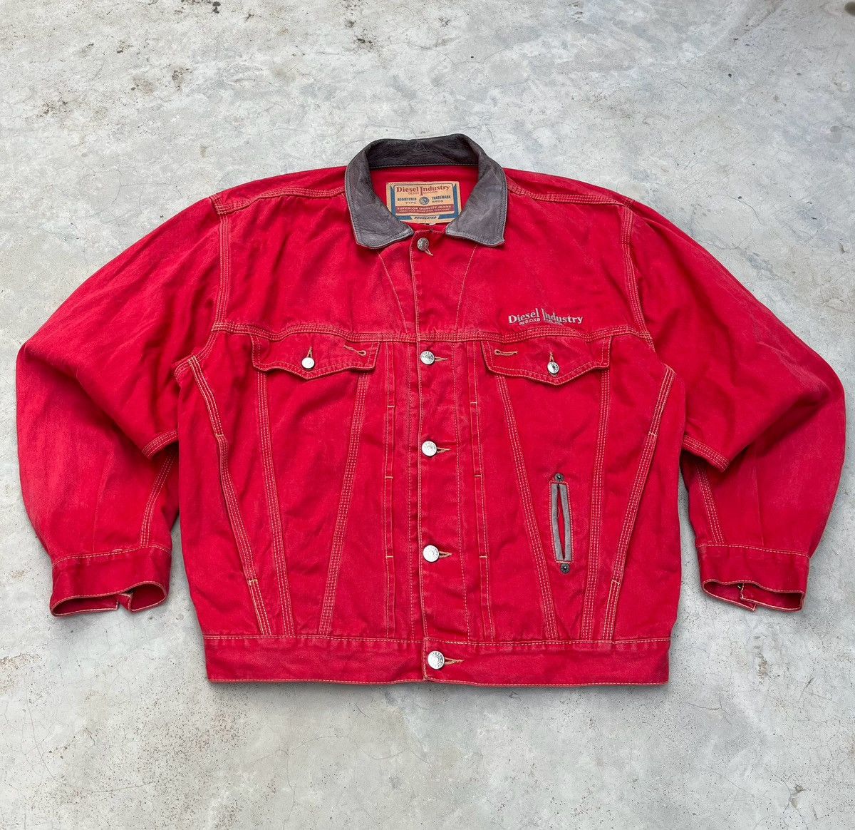 Diesel Super Rare Vintage Crimson Diesel Denver Workwear Denim Size US M / EU 48-50 / 2 - 2 Thumbnail