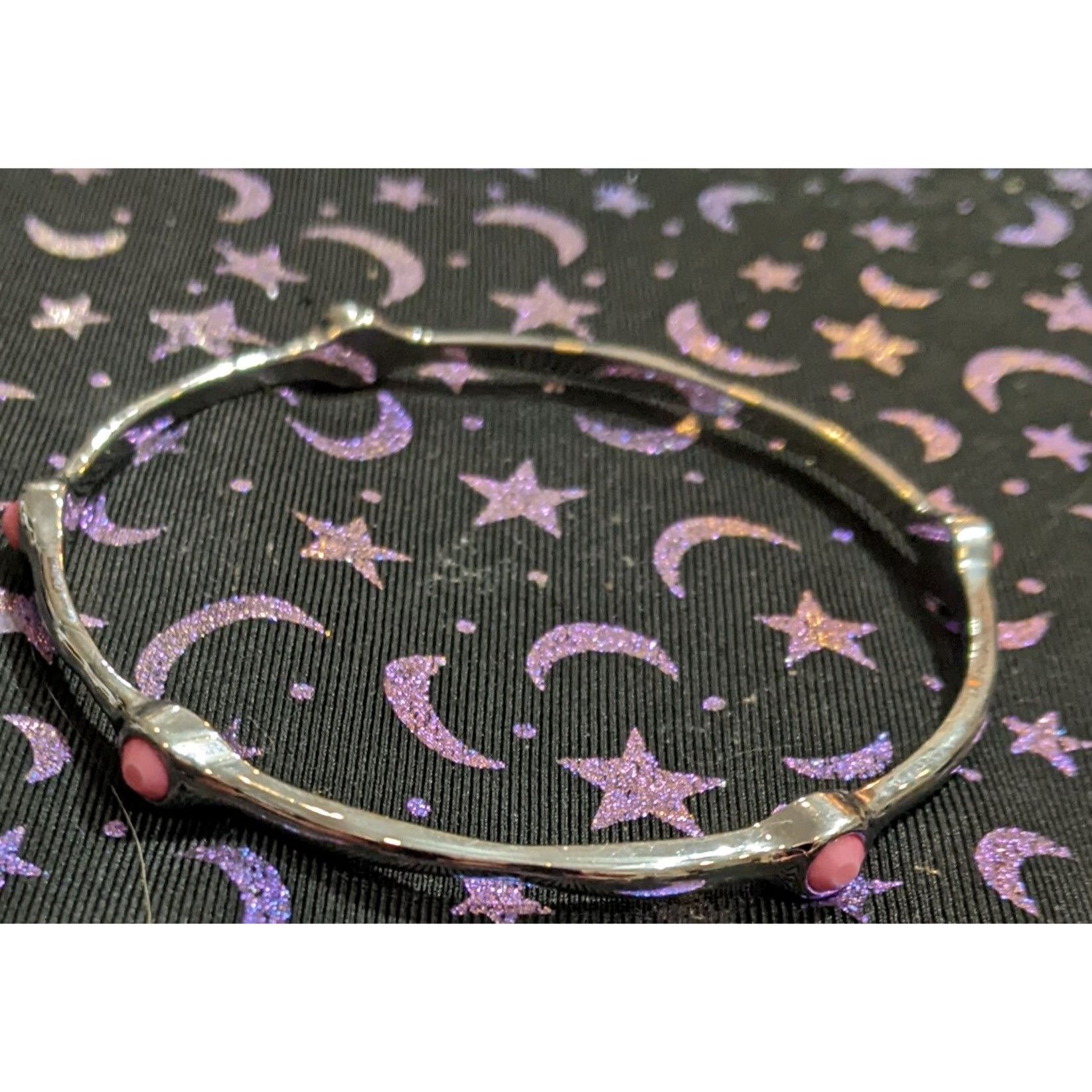 Other Minimalist Pink Stone Studded Bracelet Size ONE SIZE - 3 Thumbnail