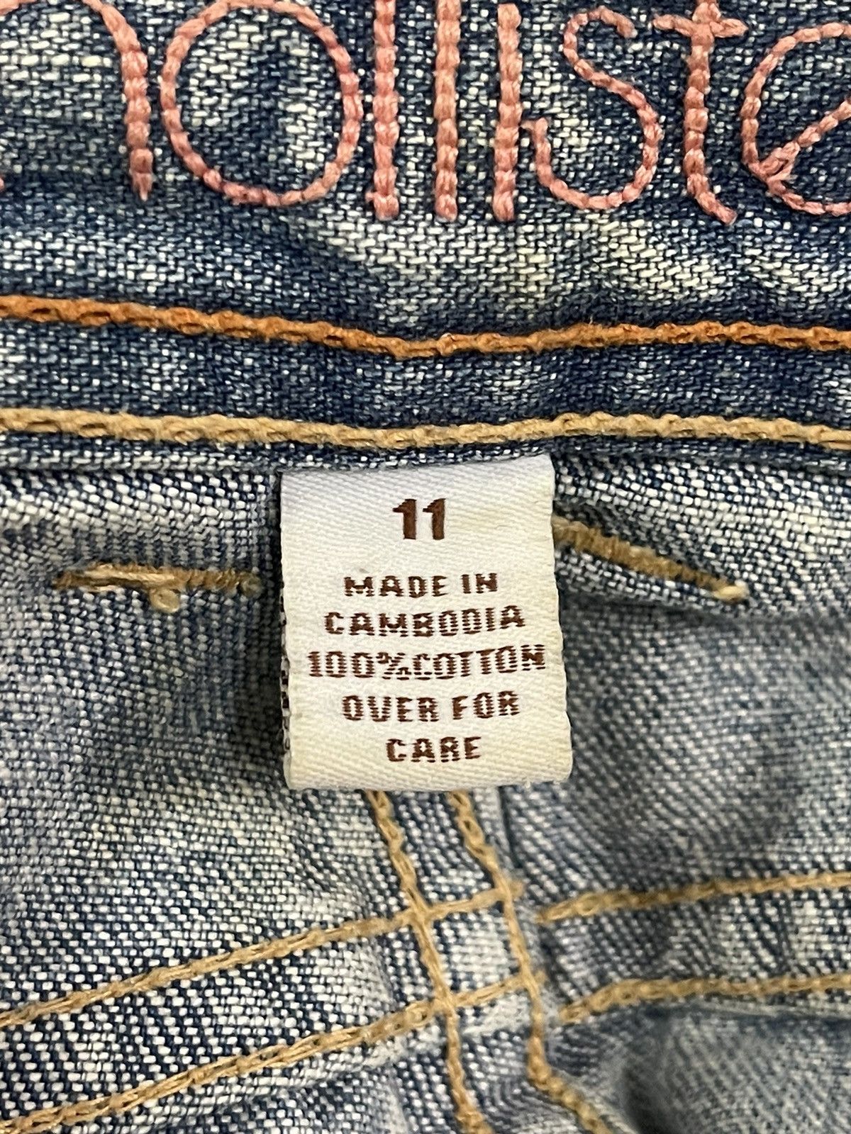If Six Was Nine Vintage Japanese Brand Blue Wash Distress Flare Jeans Size US 33 - 7 Thumbnail