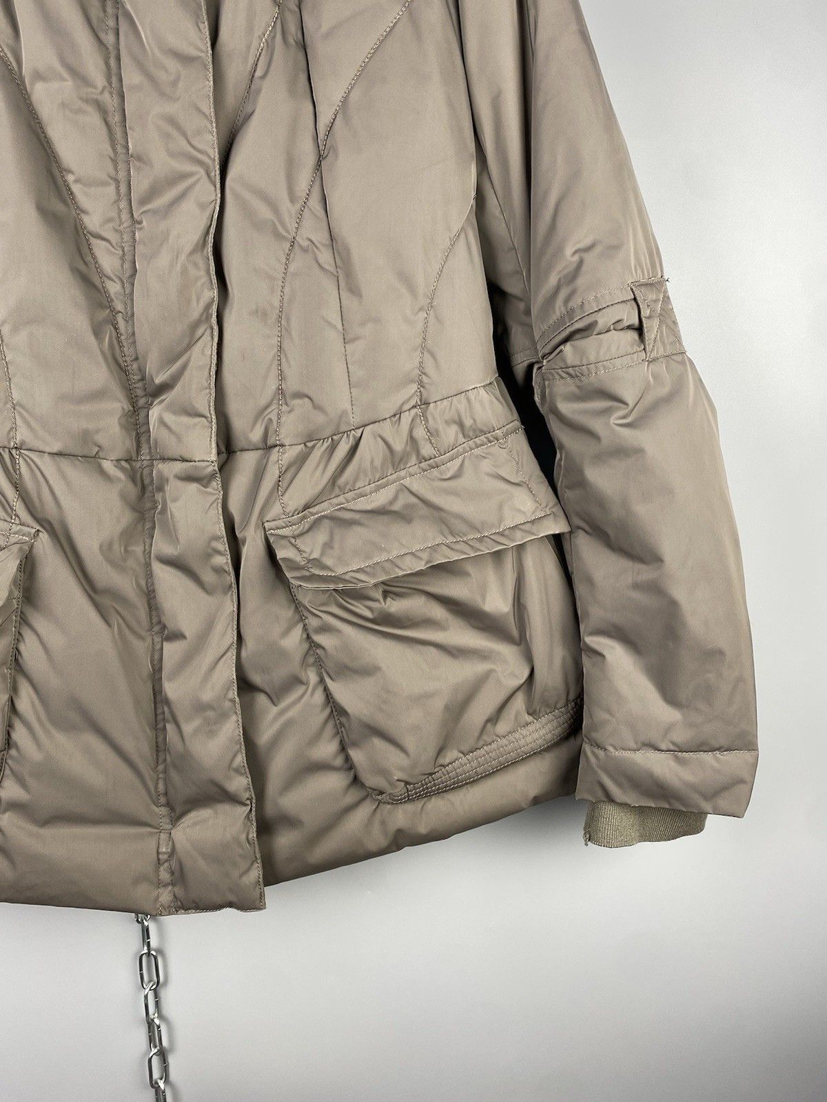 Marithe + Francois Girbaud Marithe Francois Girbaud Beige Down Jacket Puffer Size S / US 4 / IT 40 - 8 Thumbnail