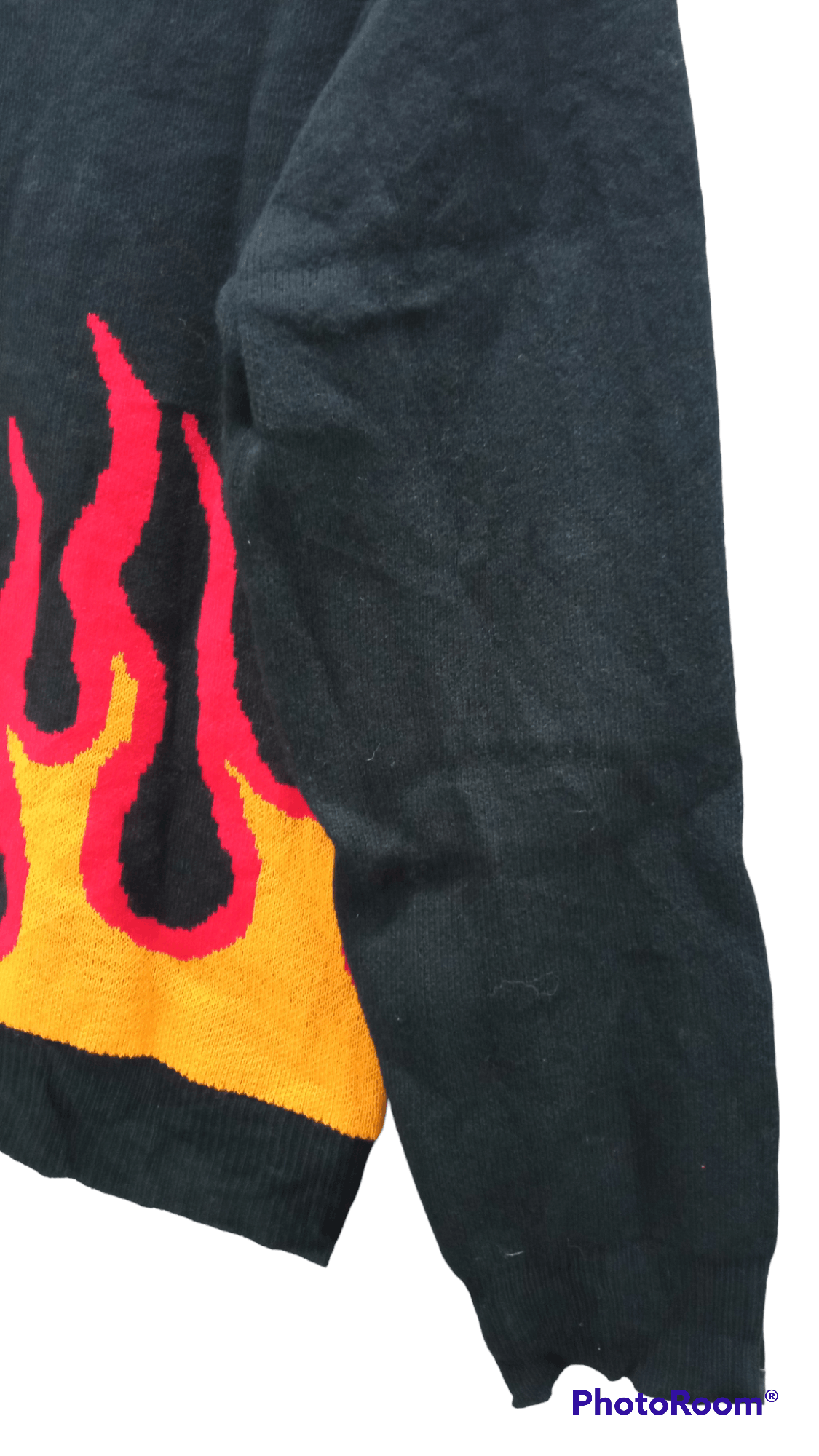 Japanese Brand × Vintage 🔥🔥Vintage Style Pipue De Pique Flame Sweatshirt Size US S / EU 44-46 / 1 - 11 Thumbnail