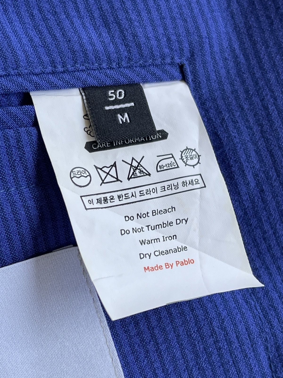 Japanese Brand PABLO Double Breasted Luxury Blue Coat Size US M / EU 48-50 / 2 - 6 Thumbnail