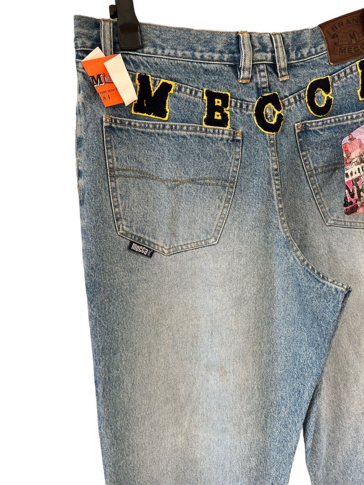 JNCO NWT Vintage 90s Mecca Usa Light Blue Denim Baggy Jeans Size US 36 / EU 52 - 15 Thumbnail