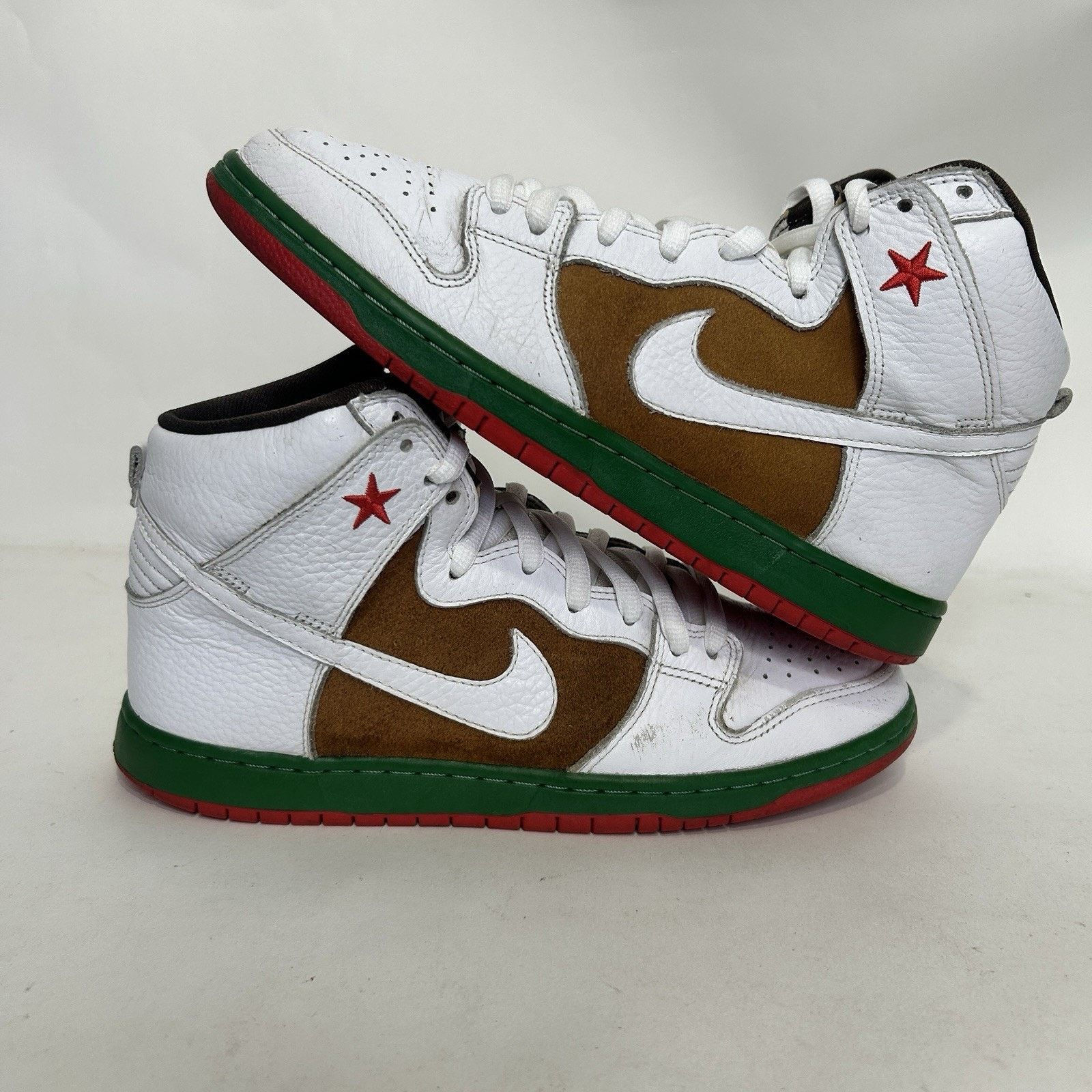 Nike Nike SB Dunk High “California Republic/Pecan White” Size US 11 / EU 44 - 1 Thumbnail