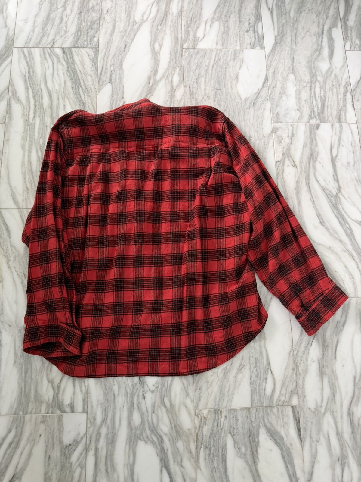 Balenciaga Balenciaga trompe plaid button up (stitched black shirt) Size US XL / EU 56 / 4 - 2 Thumbnail