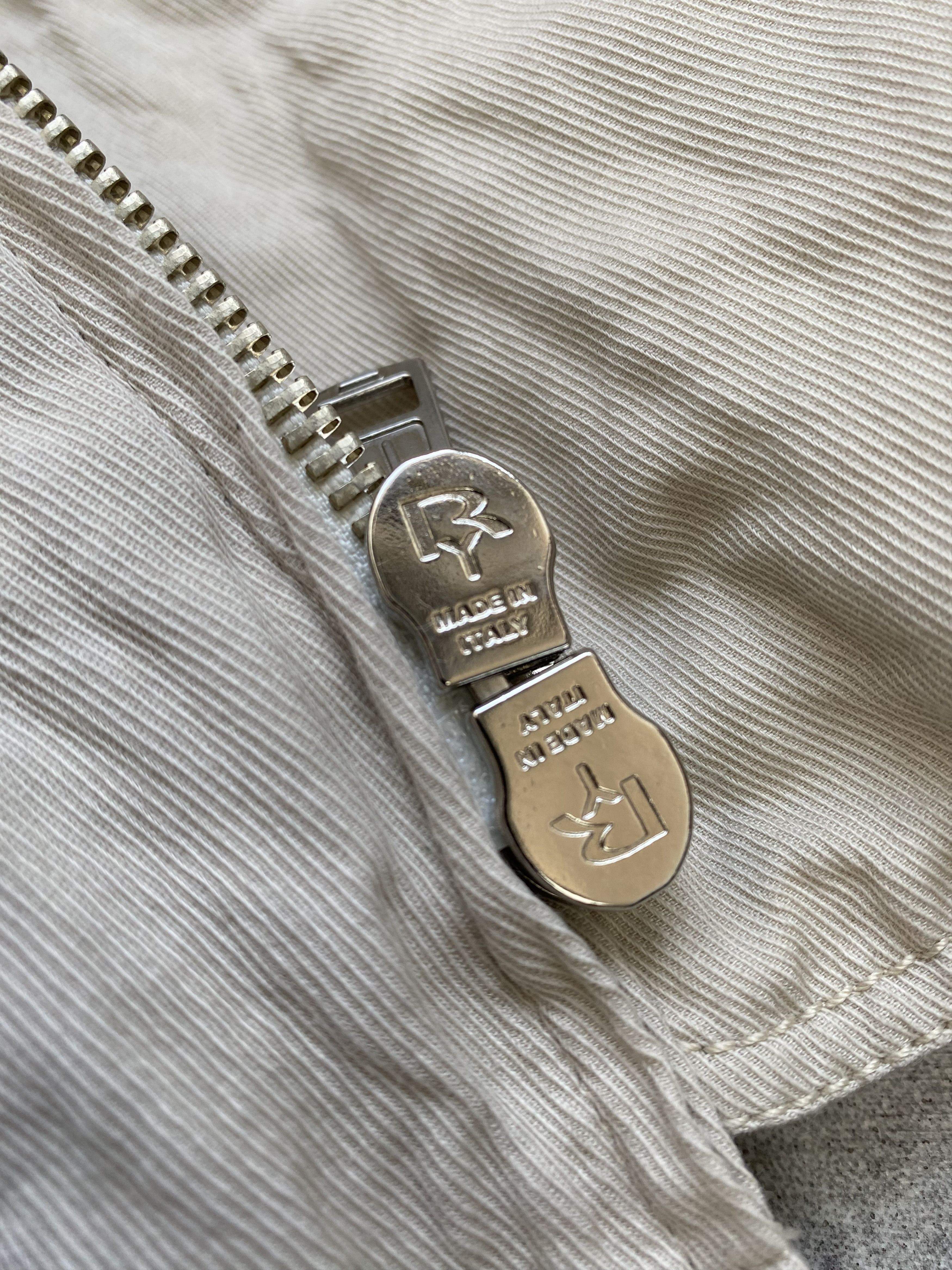 Ann Demeulemeester Ann Demeulemeester Beige Cargo Double Zip Jacket Size US XL / EU 56 / 4 - 11 Thumbnail