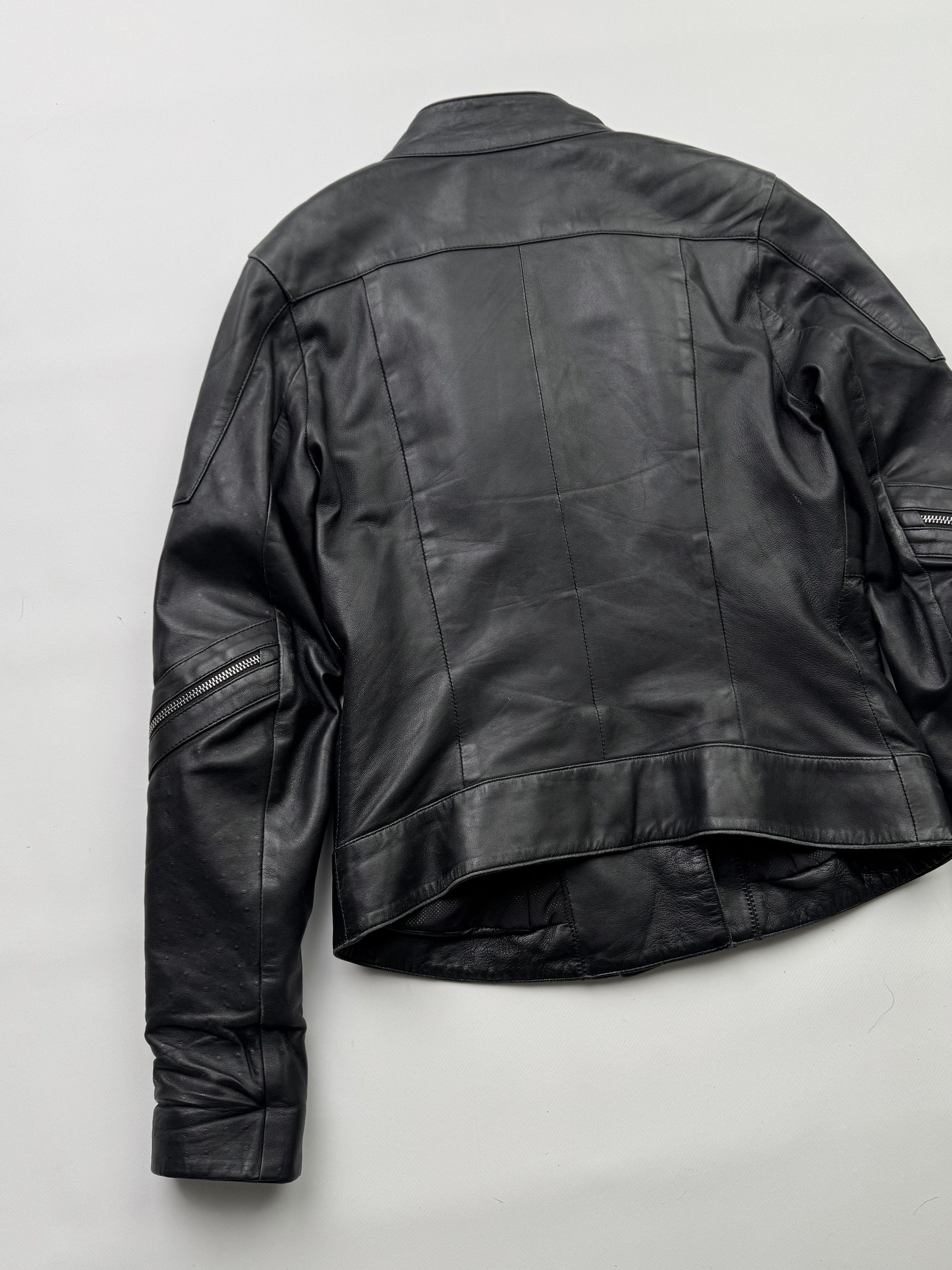 Japanese Brand Vintage Cropped Leather Jacket With Zipper B429(V521)E2 Size M / US 6-8 / IT 42-44 - 10 Thumbnail