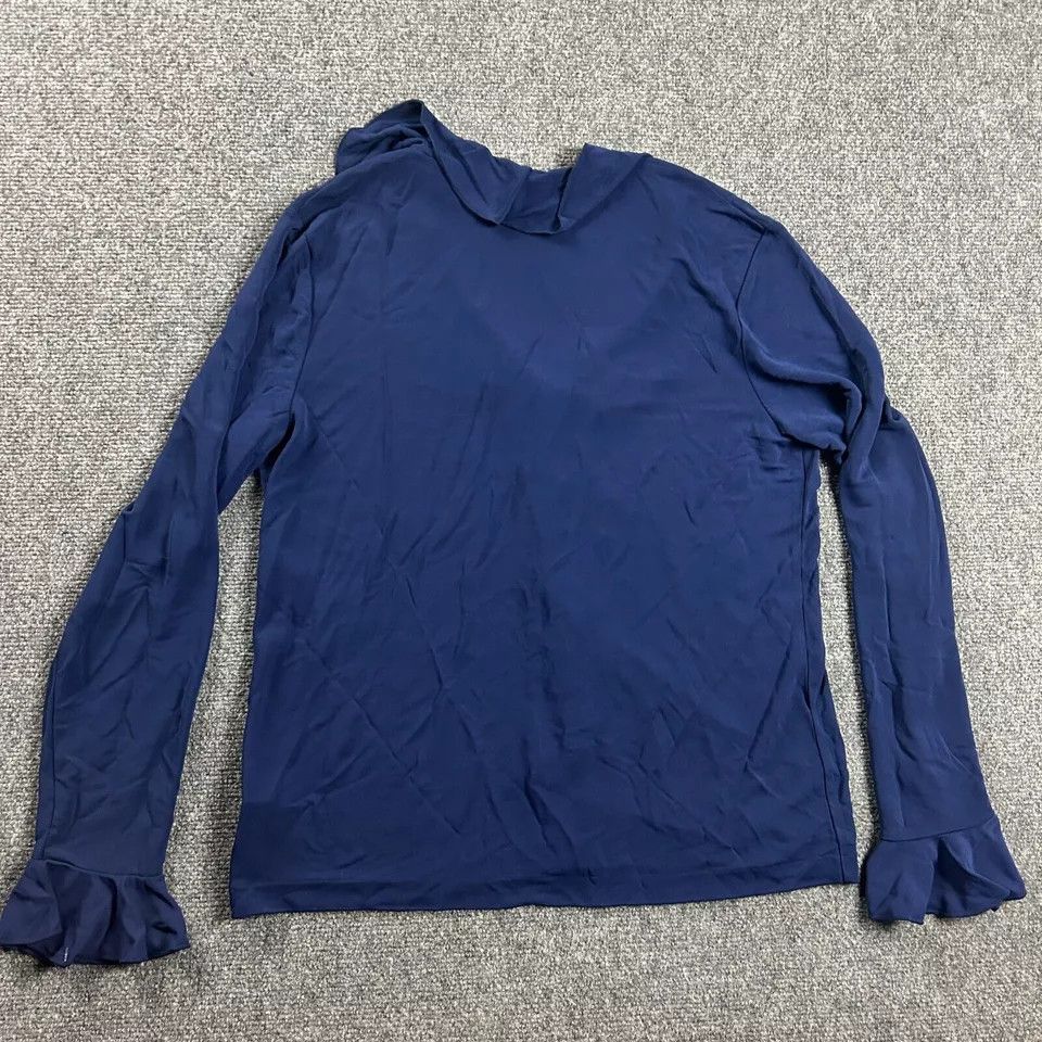 Lauren Ralph Lauren × Vintage Lauren Ralph Lauren Top Womens Large V-Neck Button Up Size L / US 10 / IT 46 - 6 Thumbnail
