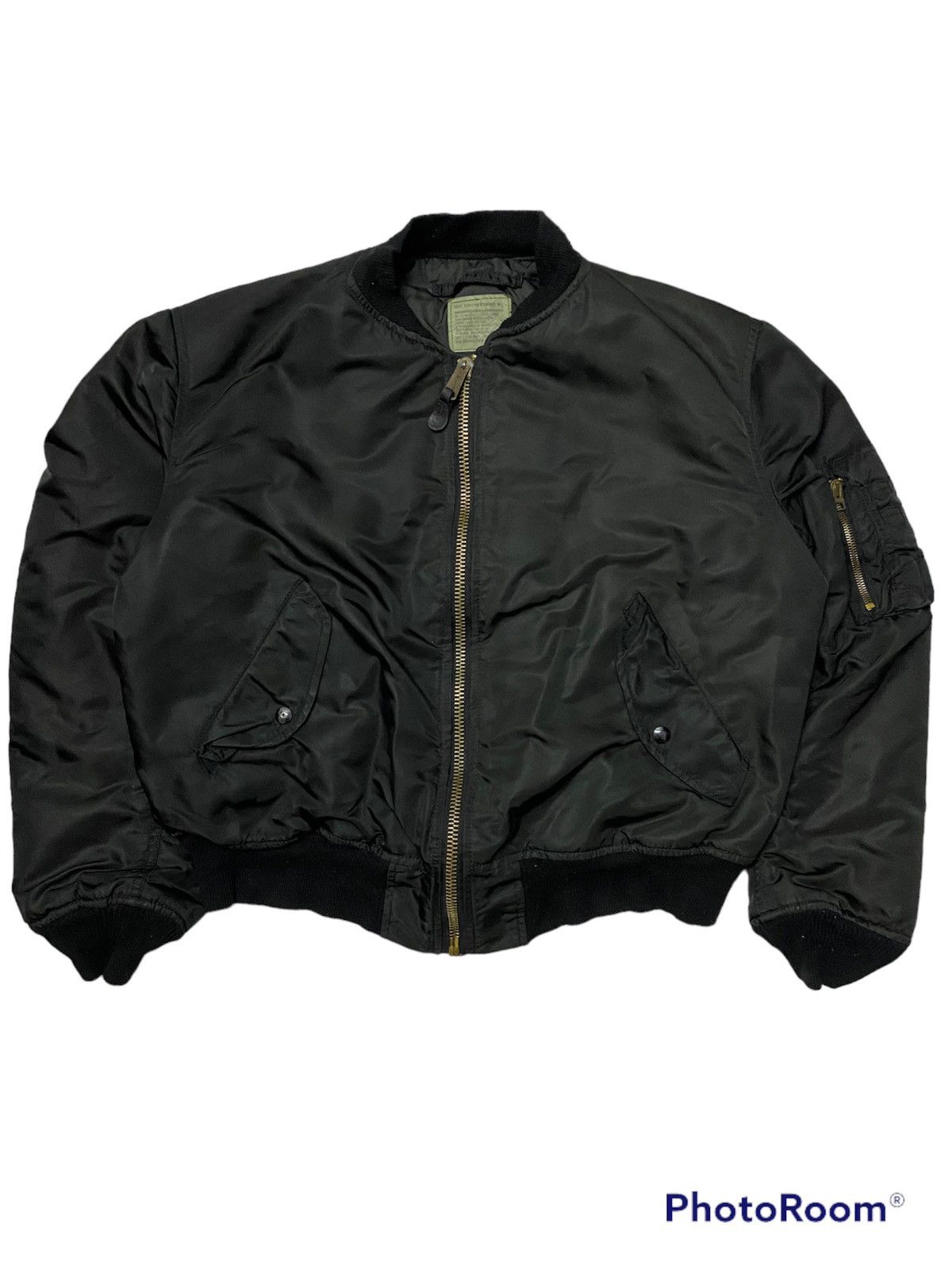Alpha Industries × Vintage Alpha Industries Bomber Jacket MA-1 Size US L / EU 52-54 / 3 - 1 Thumbnail