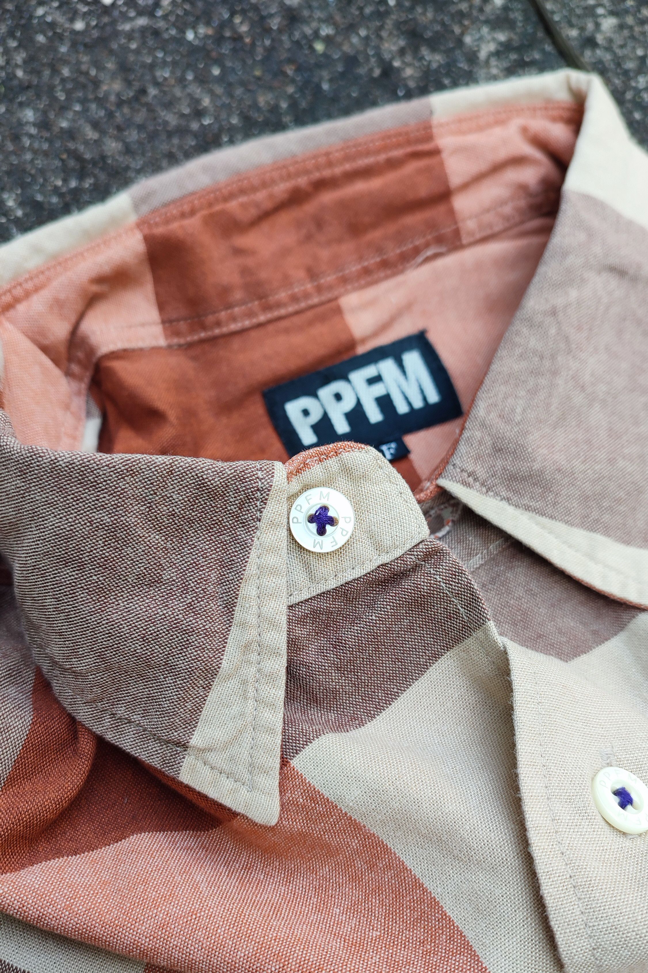 Japanese Brand × PPFM × Vintage PPFM Shirt Size US L / EU 52-54 / 3 - 3 Thumbnail