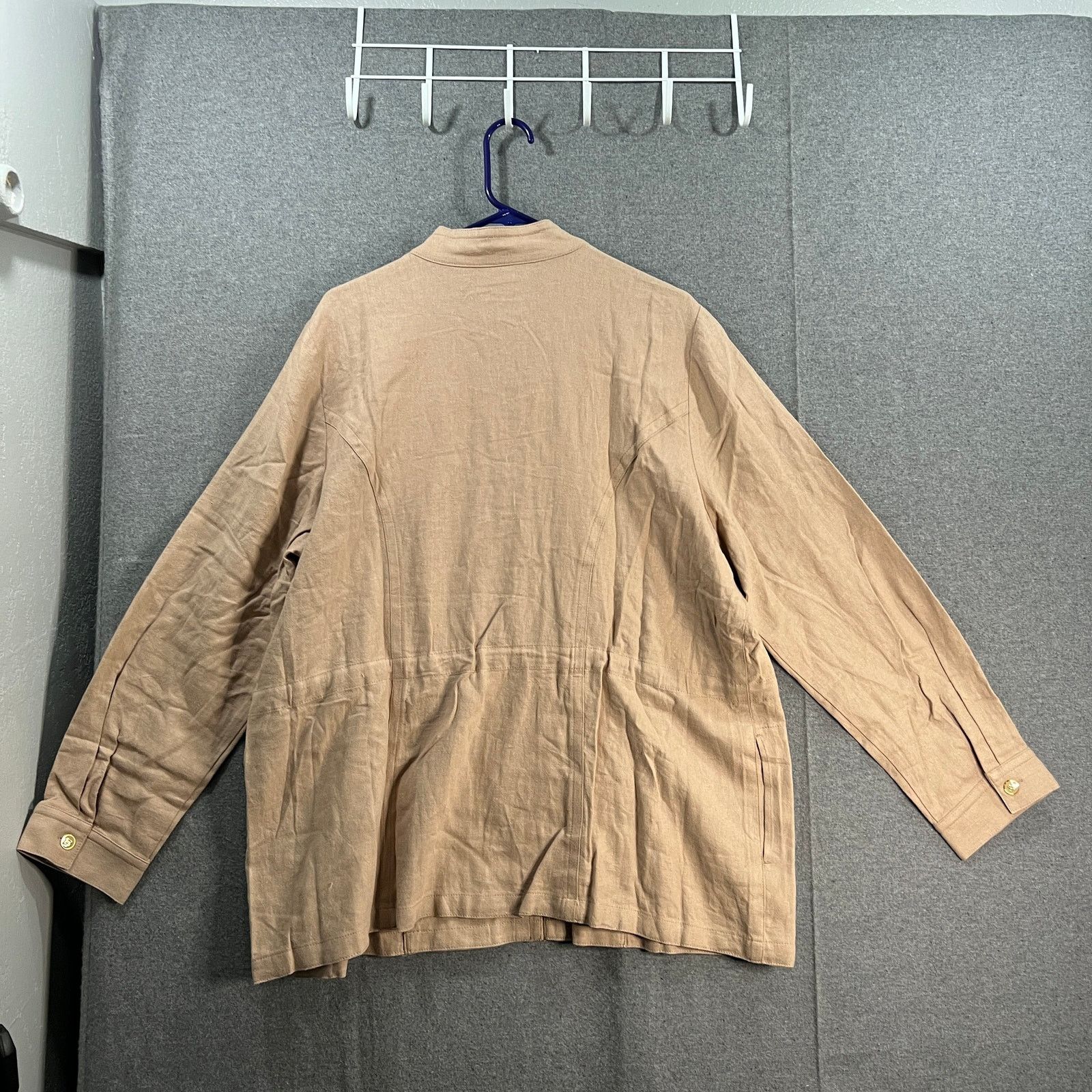 Other GRAVER Susan Graver Pure Linen Blend Jacket Warm Size XL / US 12-14 / IT 48-50 - 2 Thumbnail