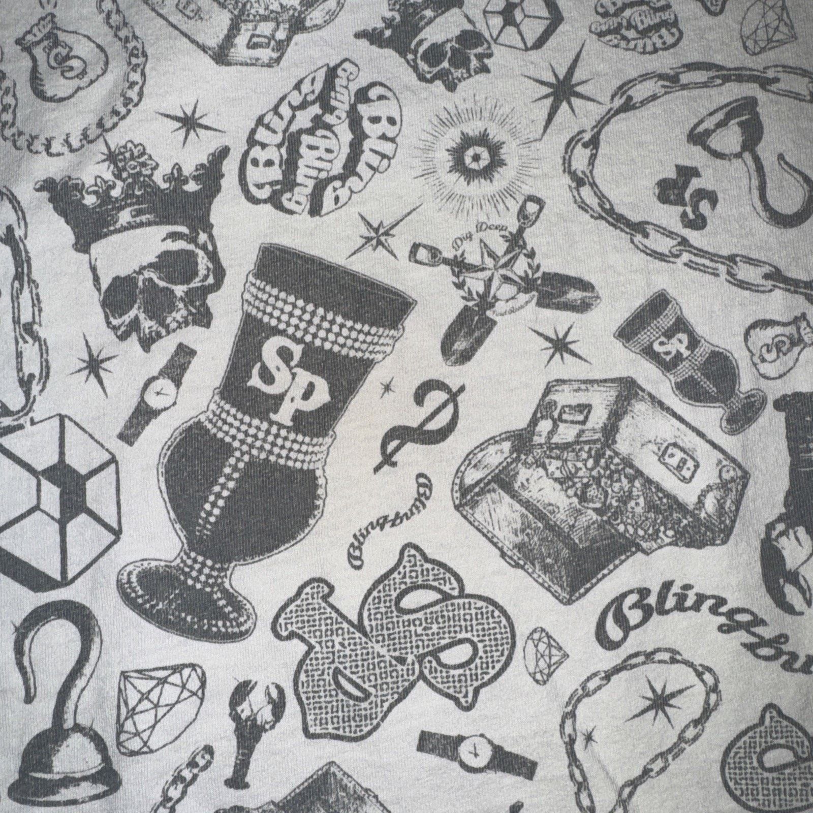 Southpole Vintage Southpole All Over Print T-Shirt XL 19x27 White Size US XL / EU 56 / 4 - 2 Thumbnail