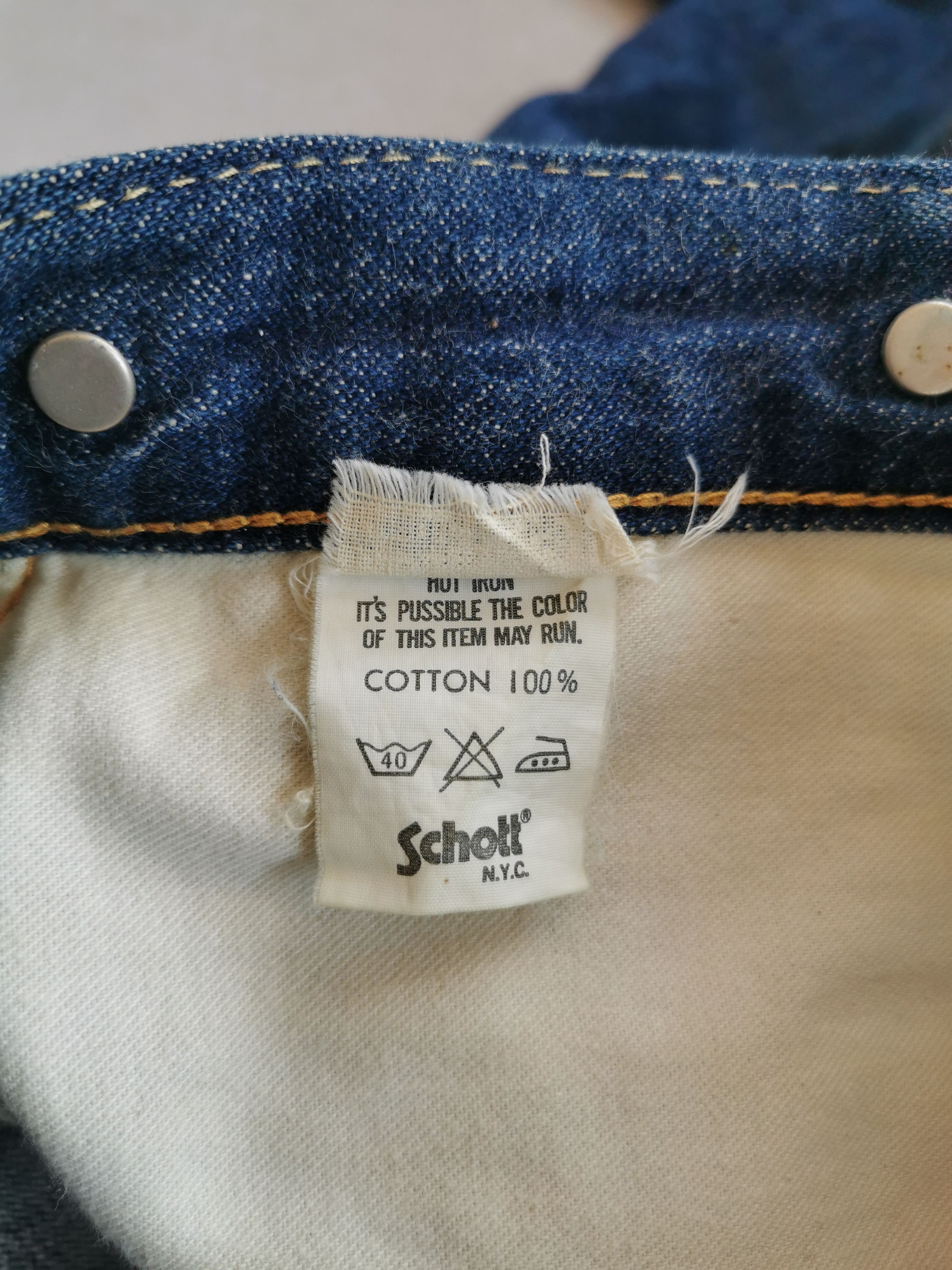 Schott Vintage Schott Selvedge Denim Size US 34 / EU 50 - 10 Thumbnail