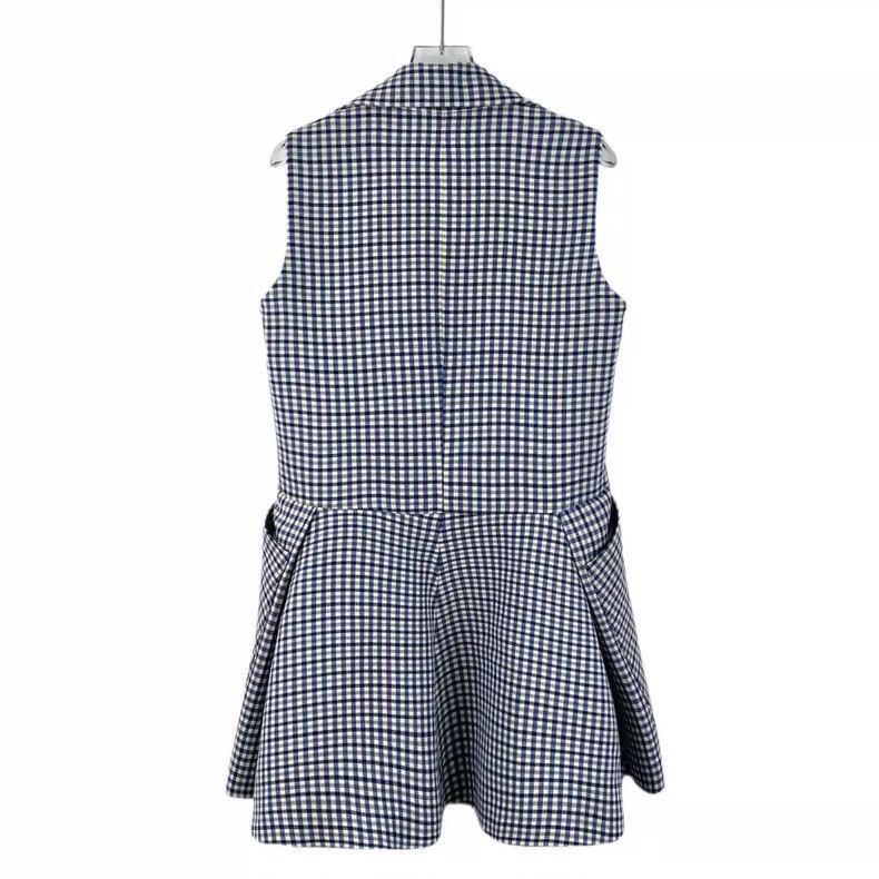 Dior Christian Dior Multicolor Check Wool Dress-2506 Size XXS / US 00 / IT 34 - 2 Thumbnail