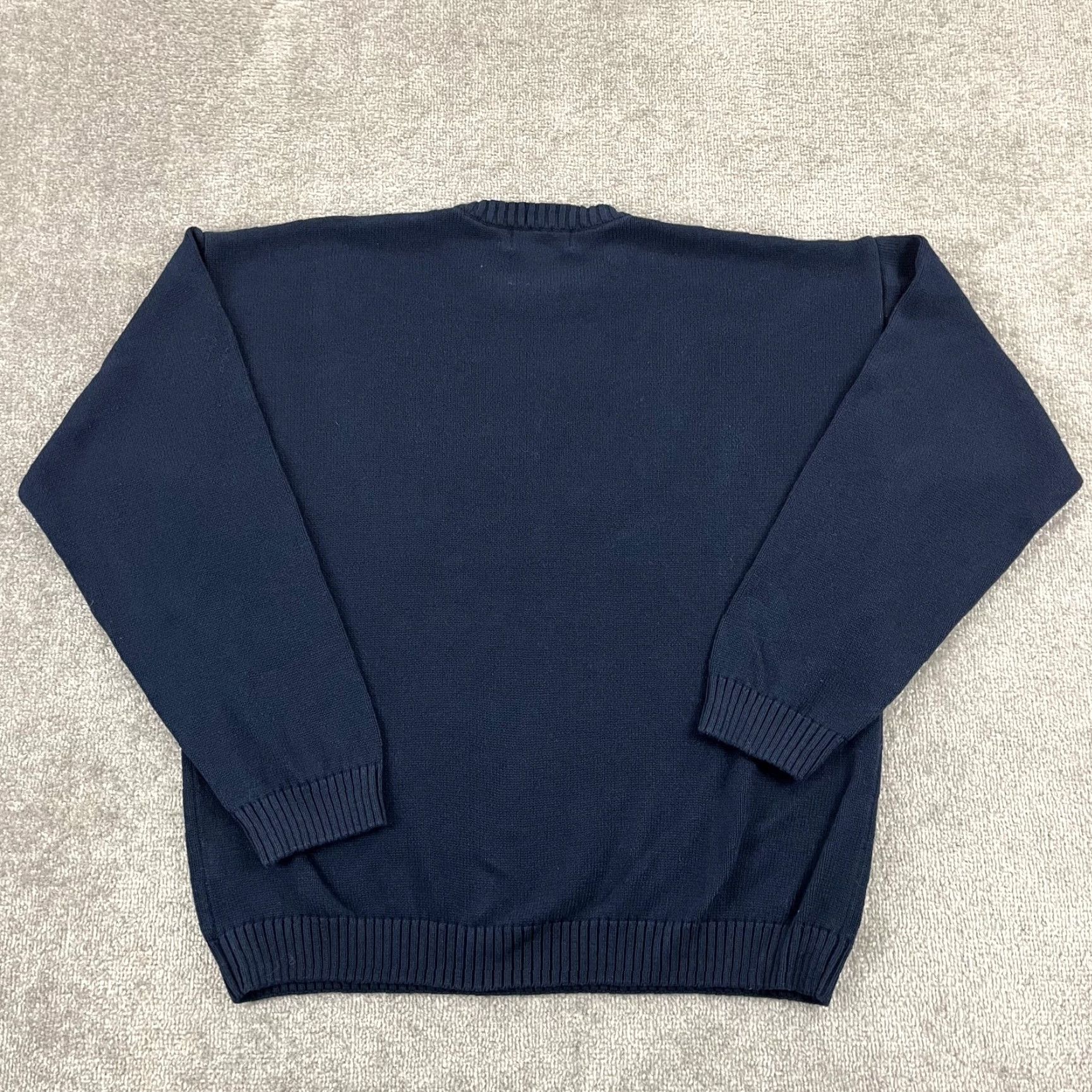 Chaps VINTAGE CHAPS RALPH LAUREN Sweater Mens Extra Large Blue USA Flag Hand Knit Pullover Y2K Size US XL / EU 56 / 4 - 7 Thumbnail