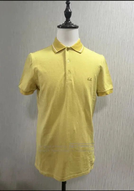 Burberry Burberry Yellow Cotton Men's Polo Shirt. Size US S / EU 44-46 / 1 - 1 Thumbnail