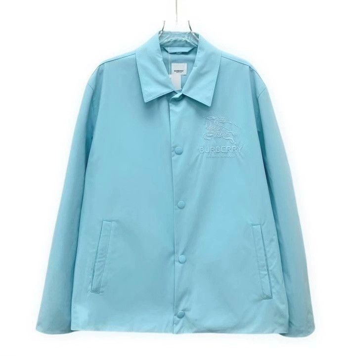 Burberry Burberry Blue Equestrian Embroidered Jacket Size US M / EU 48-50 / 2 - 1 Thumbnail