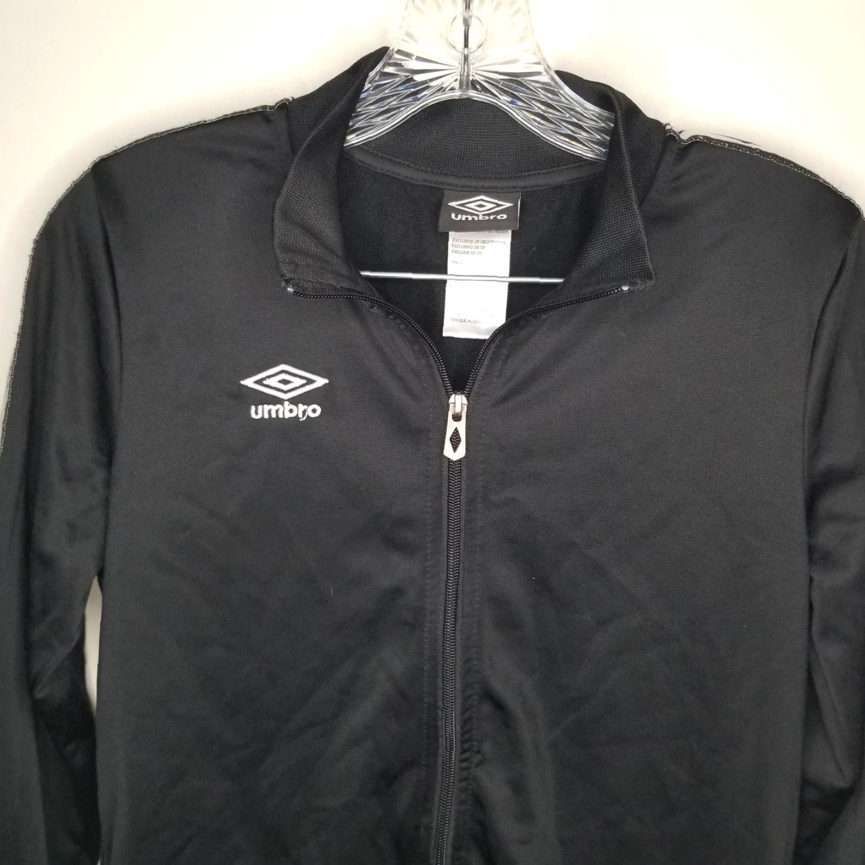 Umbro Umbro Womens Activewear Jacket Long Sleeve Black Full Zip Size L Size L / US 10 / IT 46 - 2 Thumbnail