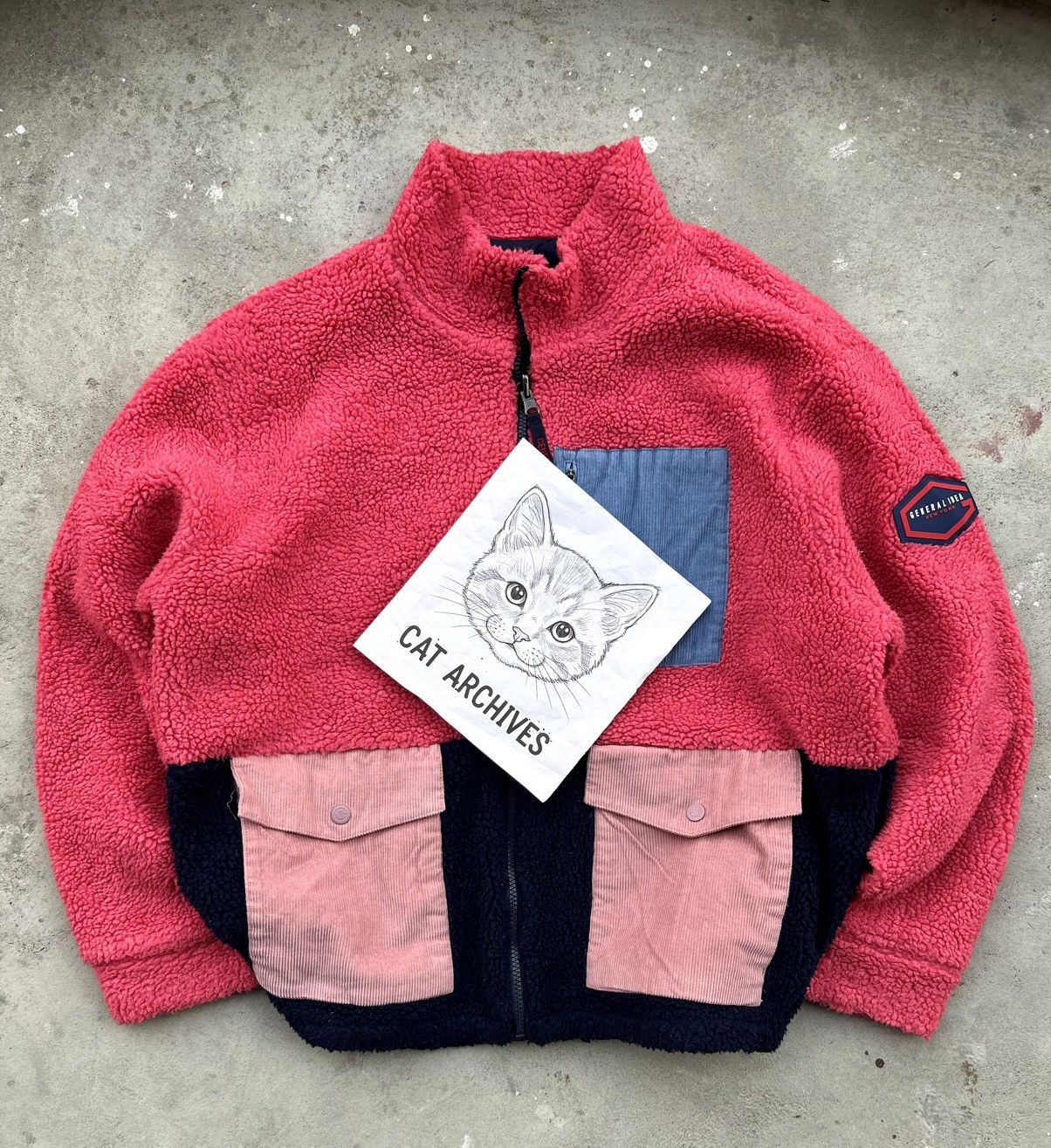 General Idea CRAZY VINTAGE GENERAL IDEA REVERSIBLE SHERPA JACKET Size US L / EU 52-54 / 3 - 16 Thumbnail