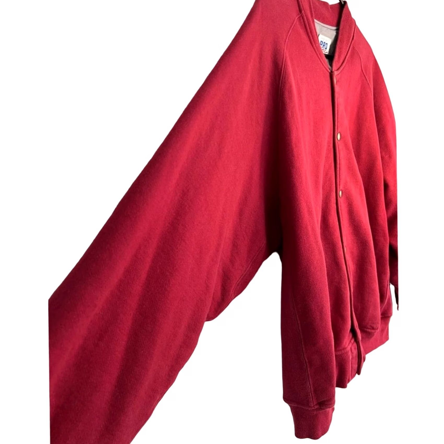 Russell Athletic VINTAGE Russell Athletic Jacket Mens XL Red 90s Pro Cotton Button Maroon Size RARE USA Size US XL / EU 56 / 4 - 4 Thumbnail