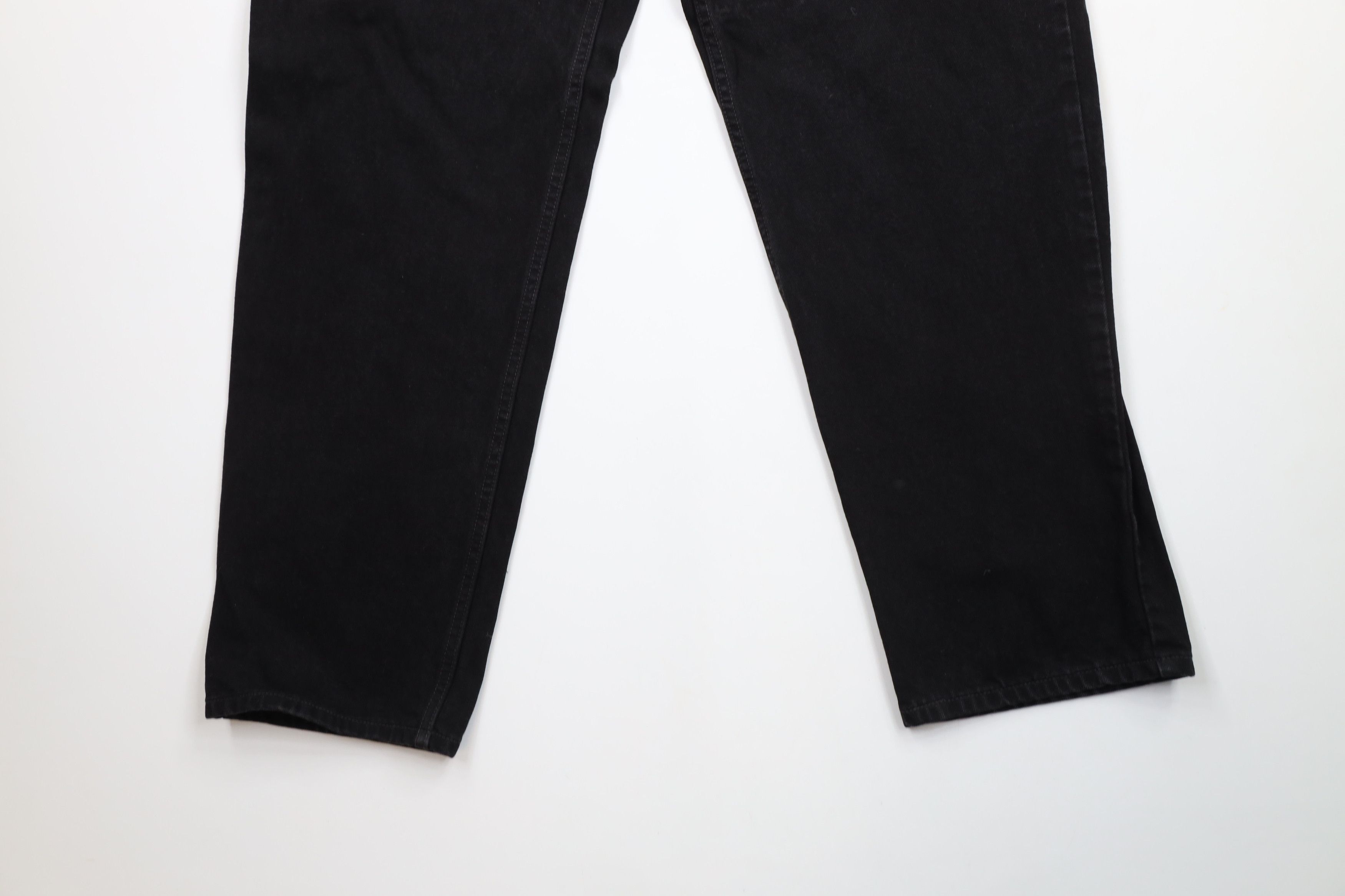 Levi's Vintage 90s Levis 550 Relaxed Fit Denim Jeans Black Cotton Size US 36 / EU 52 - 4 Thumbnail