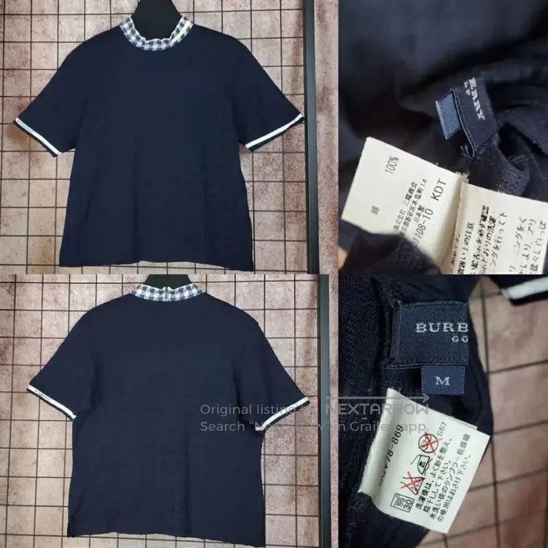 Burberry Burberry Women's Navy Cotton Knitted Sweater. Size M / US 6-8 / IT 42-44 - 2 Thumbnail