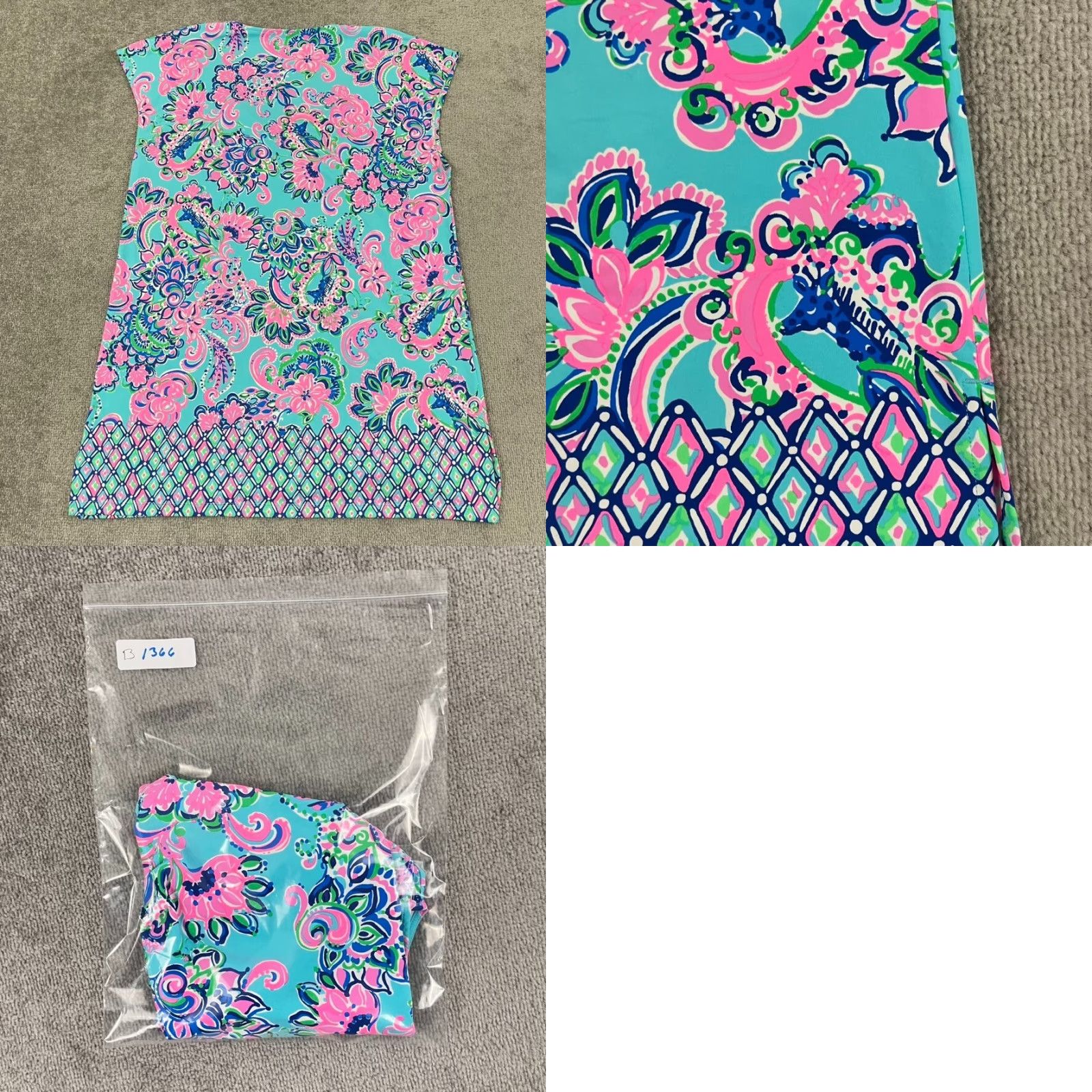 Lilly Pulitzer VINTAGE Lilly Pulitzer Cover Up Shirt Womens XL Floral Sleeveless Tunic Blue Pink Summer Casual Beach Size XL / US 12-14 / IT 48-50 - 8 Thumbnail