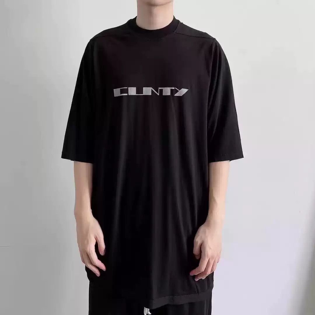 Rick Owens Rick Owens Drkshdw short sleeves with black and white lette Size US S / EU 44-46 / 1 - 2 Thumbnail