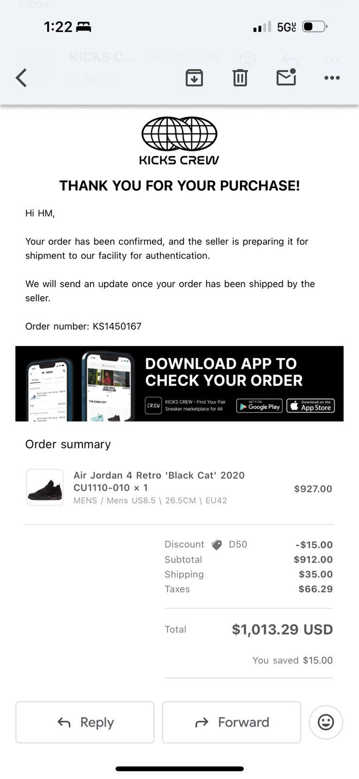 Nike Black cat Air jordan 4 Size US 8.5 / EU 41-42 - 15 Thumbnail