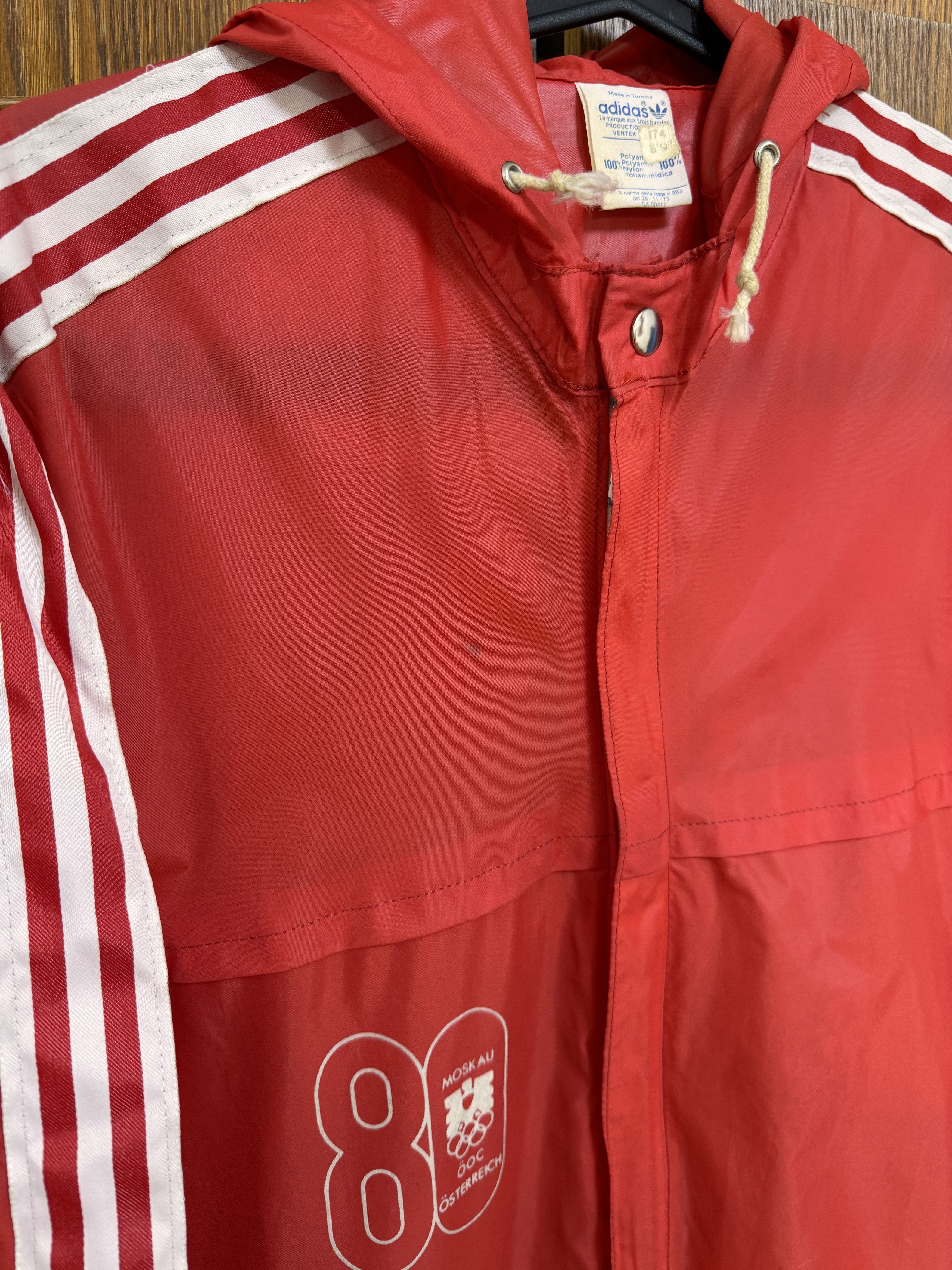 Adidas Adidas Nylon Jacket Austria Team Moscow 1980 Summer Olympics Size US M / EU 48-50 / 2 - 11 Thumbnail