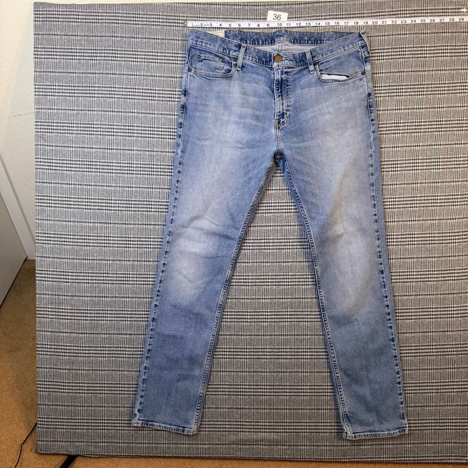 Hollister Hollister Men's Jeans Light Blue Denim Skinny Stretch 38x32 Size US 38 / EU 54 - 3 Thumbnail