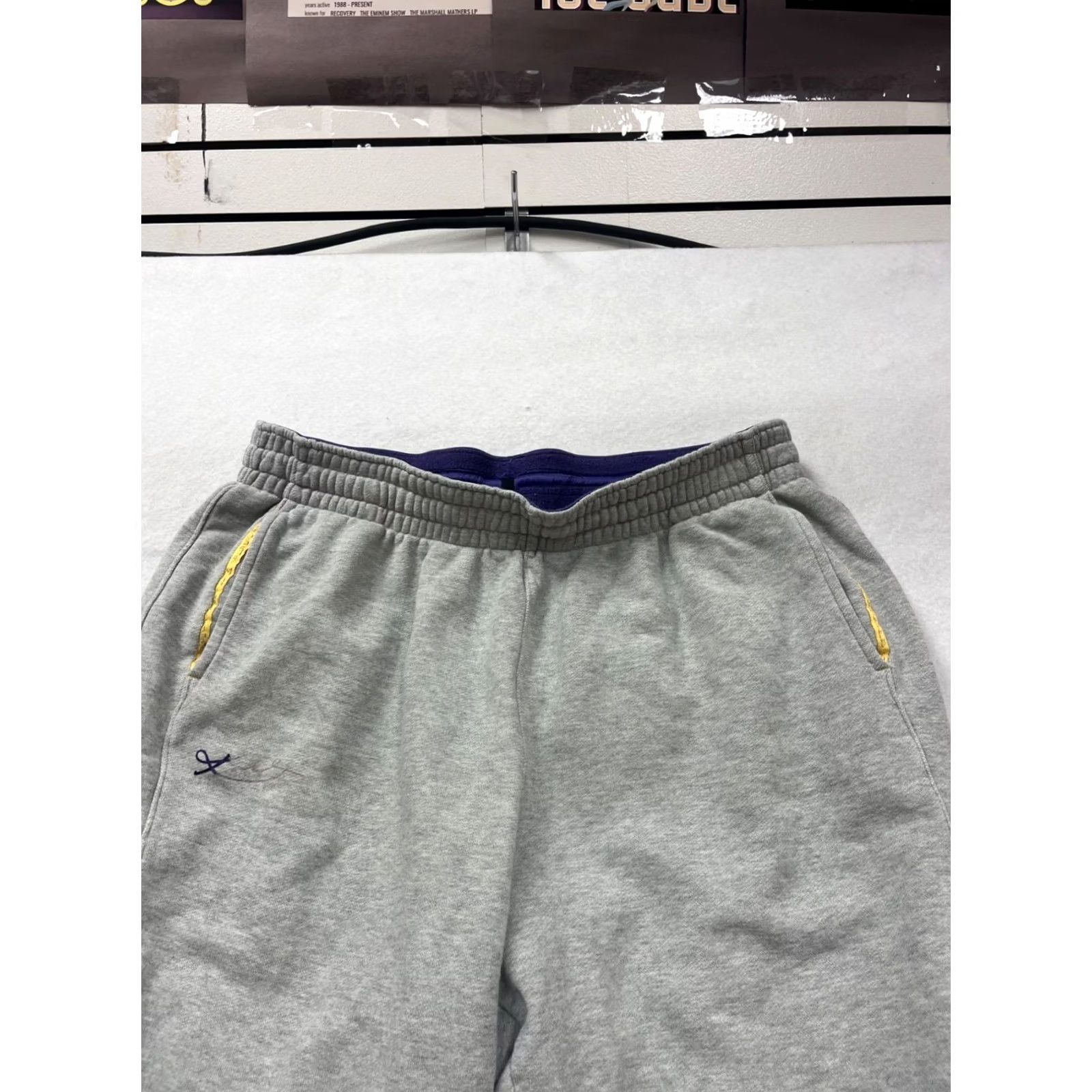 Nike Nike Gray Sweatpants 3XL Mens Pants 100% Cotton Elastic Waist Cuffs Sweatpants Activewear Size US 39 - 6 Thumbnail