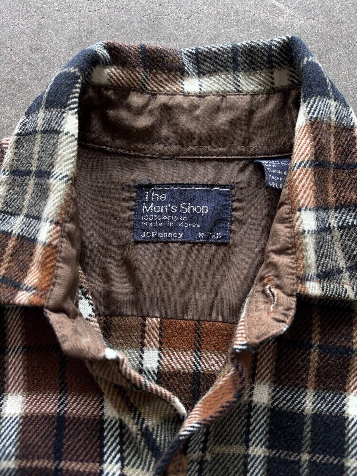 JCPenney × Vintage Vintage JC Penney Acrylic Button Up Flannel Mens Medium Tall Size US M / EU 48-50 / 2 - 7 Thumbnail