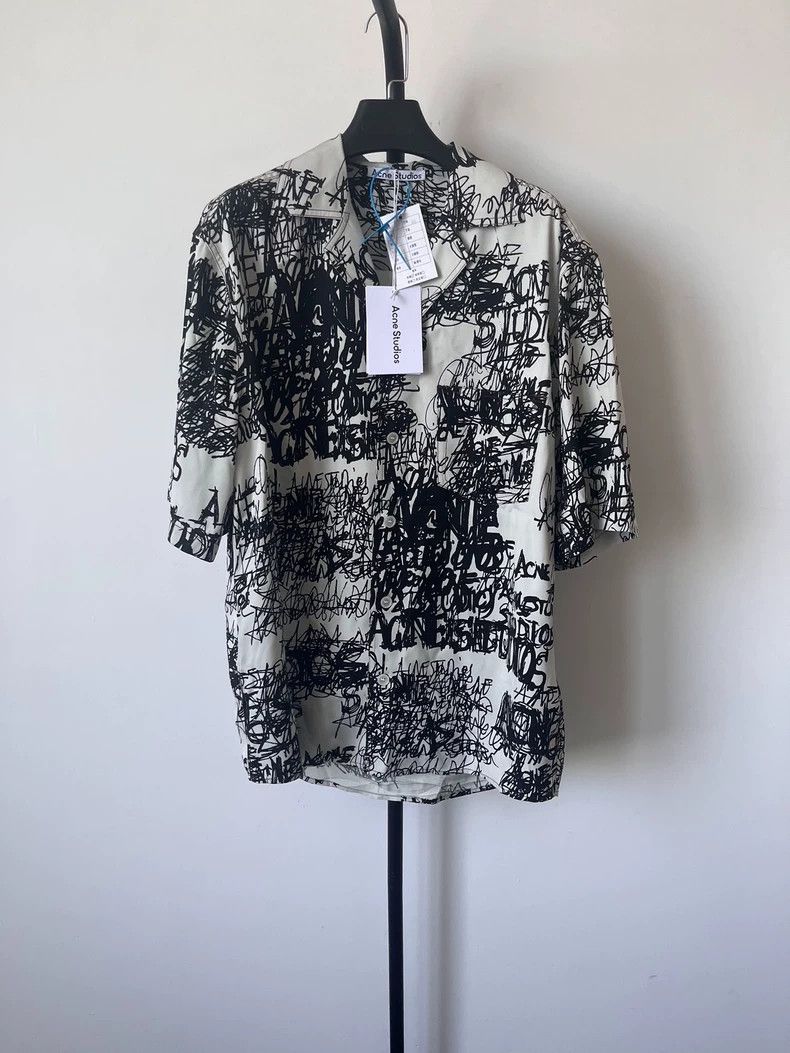 Acne Studios Acne Studios Casual short sleeve shirt with full printed bu Size US S / EU 44-46 / 1 - 1 Thumbnail