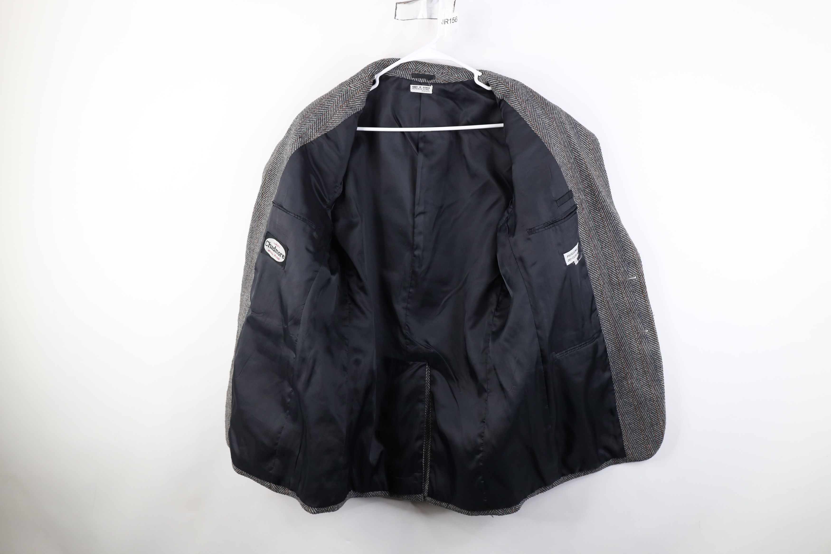 Vintage Vintage 90s Streetwear Herringbone Suit Coat Blazer Jacket Size US XXL / EU 58 / 5 - 9 Thumbnail