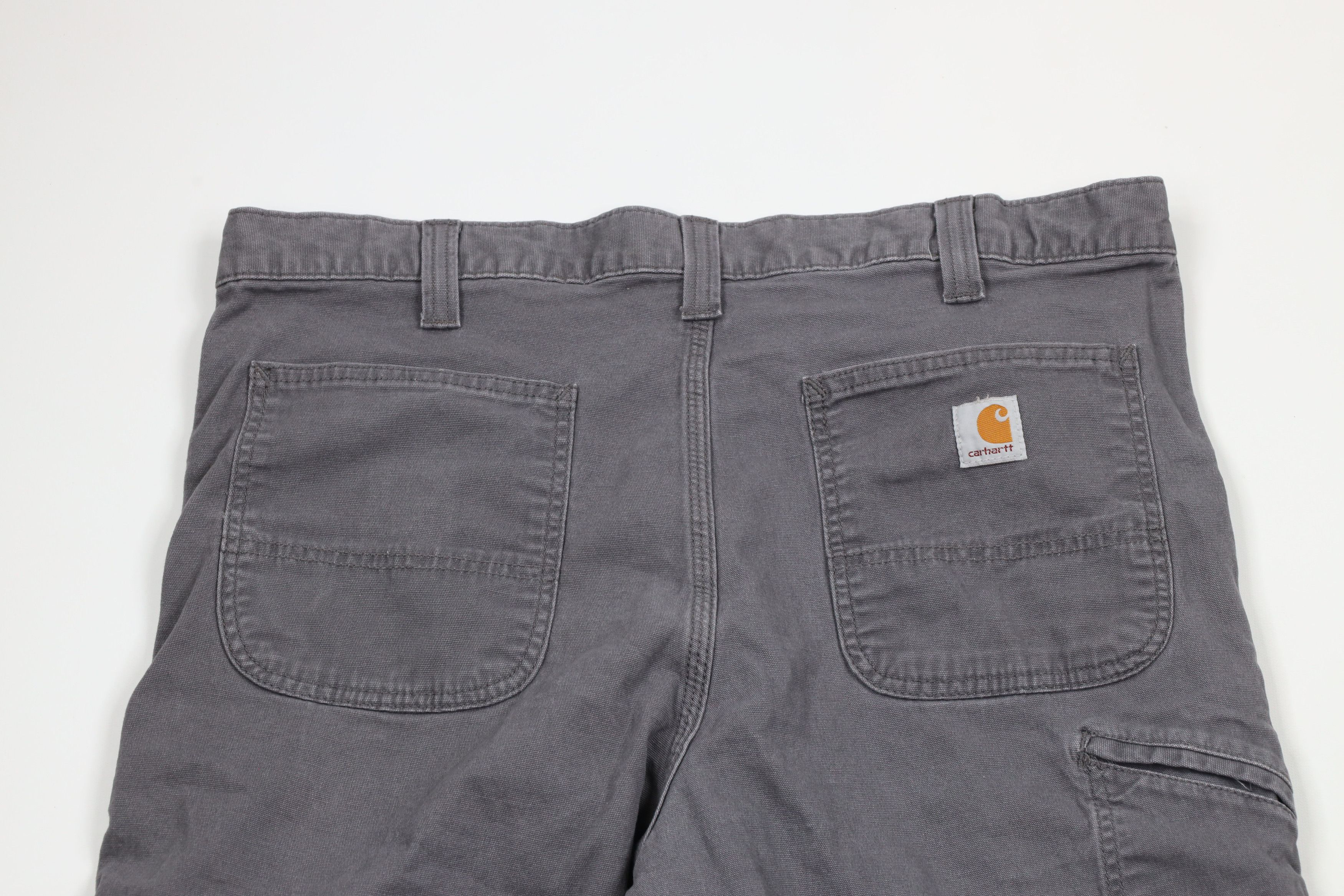 Carhartt Vintage Carhartt Relaxed Fit Spell Out Dungaree Pants Gray Size 36 - 9 Thumbnail