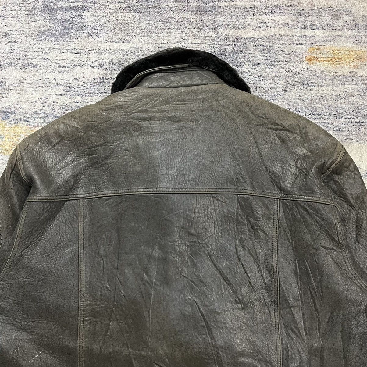 Vintage × Yves Saint Laurent Vintage 90s Yves Saint Laurent leather jacket Size US XL / EU 56 / 4 - 7 Thumbnail