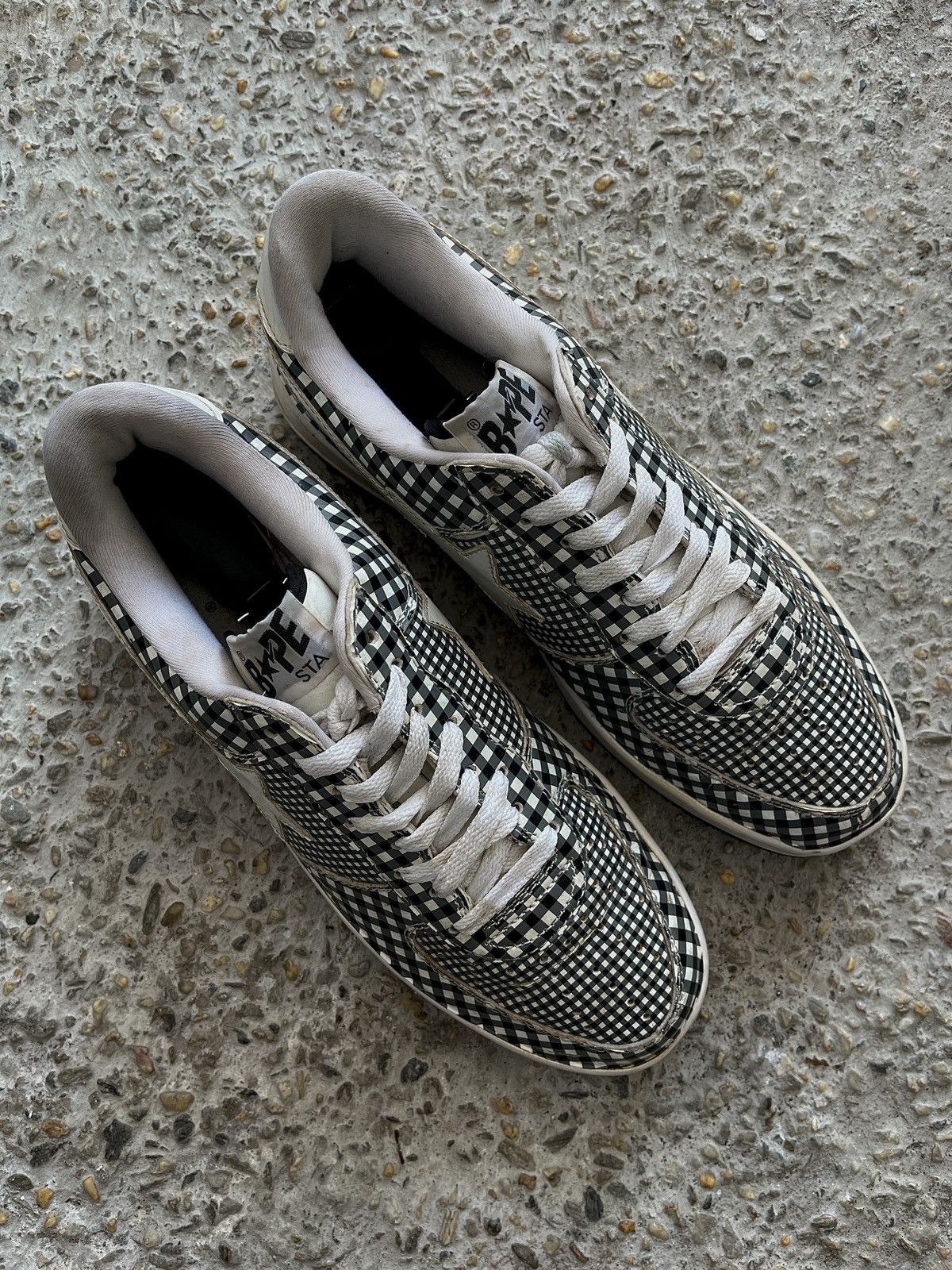 Bape ‘09 Check Print Bapesta Size US 10 / EU 43 - 2 Thumbnail