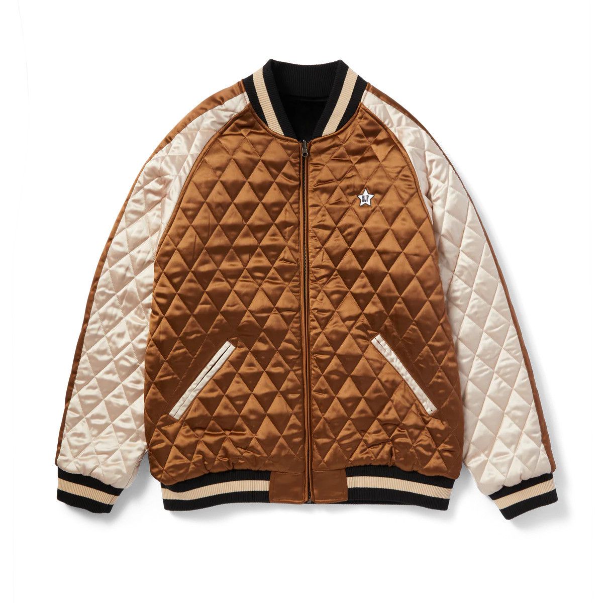 Huf Huf Destructive Skajyan Reversible Bomber Jacket Fire Water Size US L / EU 52-54 / 3 - 4 Thumbnail