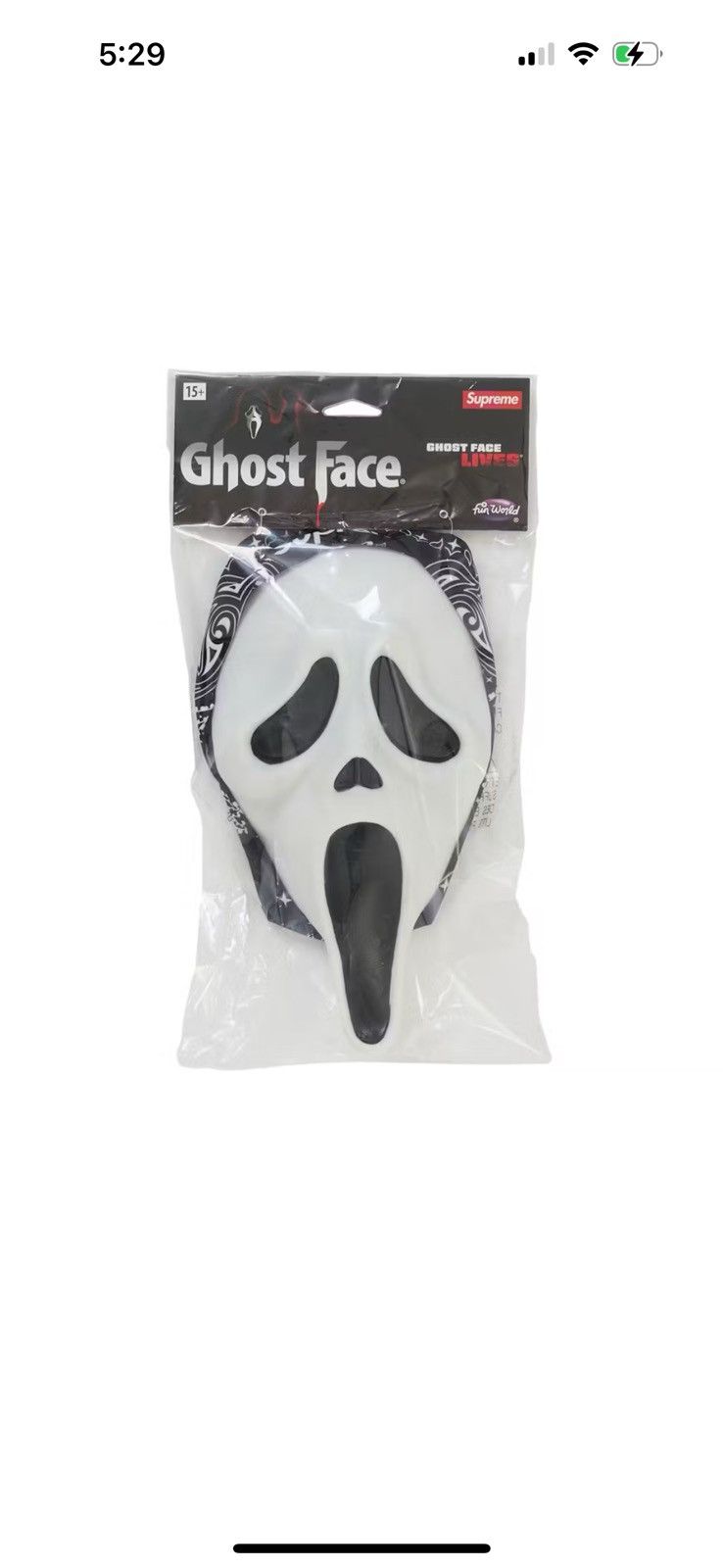 Supreme Supreme Ghostface Scream Mask BLACK SS26 BRAND NEW Size ONE SIZE - 10 Thumbnail